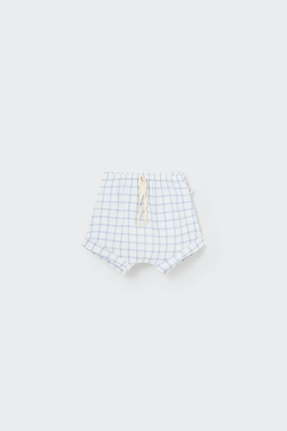 ORGANIC PLAID GAUZE BABY SHORTS - NEO - Image 2