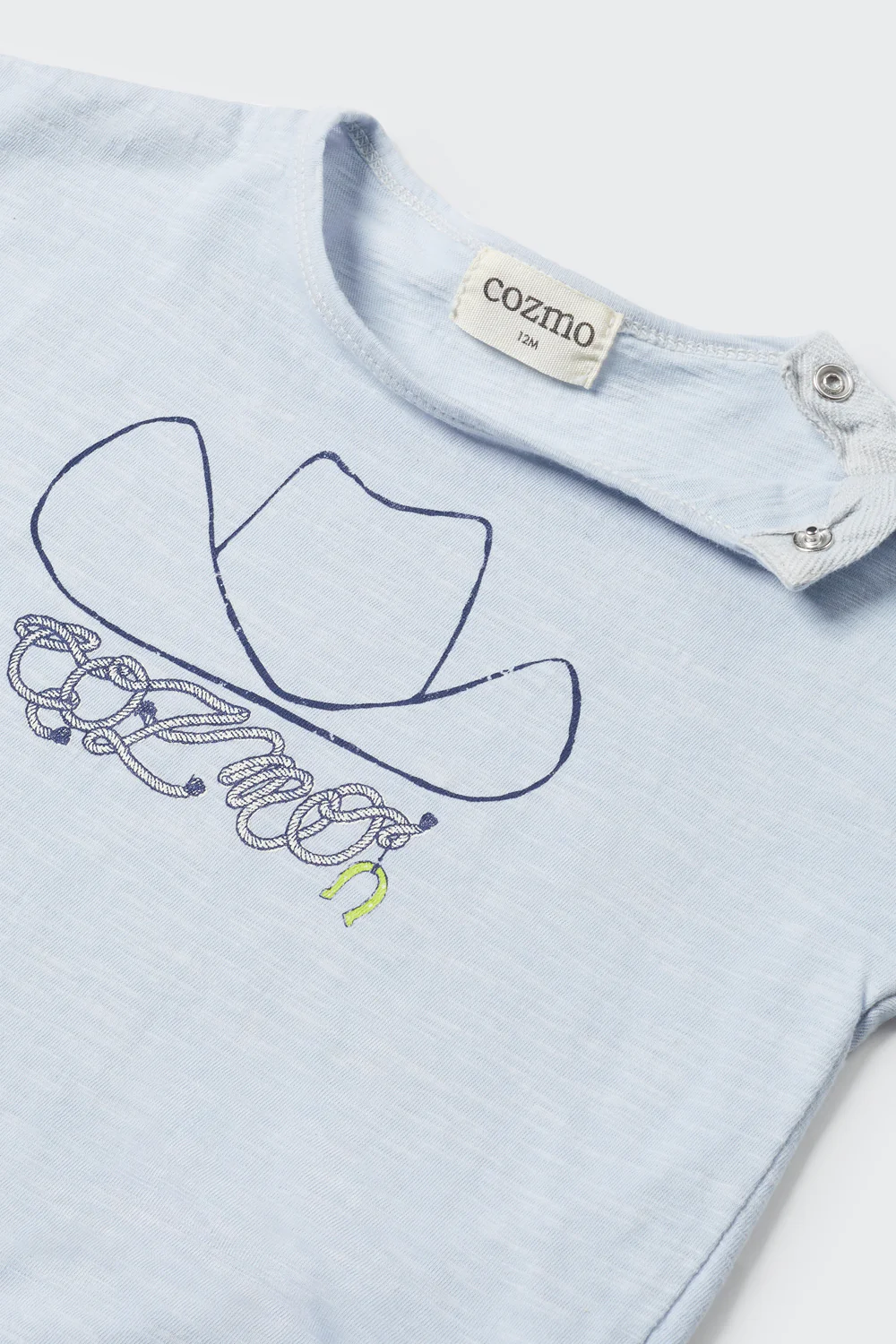 ORGANIC SLUB BABY PRINT T-SHIRT HAT - IAN - Image 3
