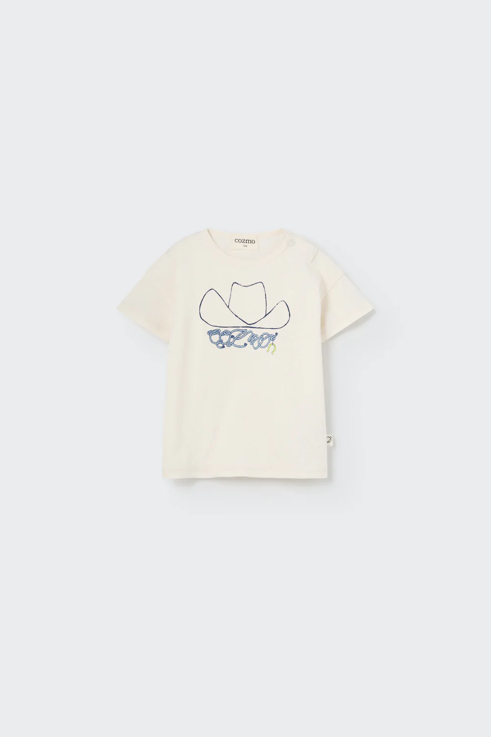 ORGANIC SLUB BABY PRINT T-SHIRT HAT - IAN - Image 4