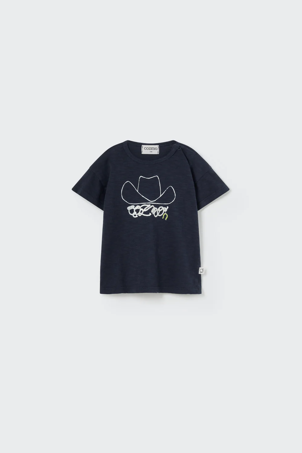 ORGANIC SLUB BABY PRINT T-SHIRT HAT - IAN - Image 5