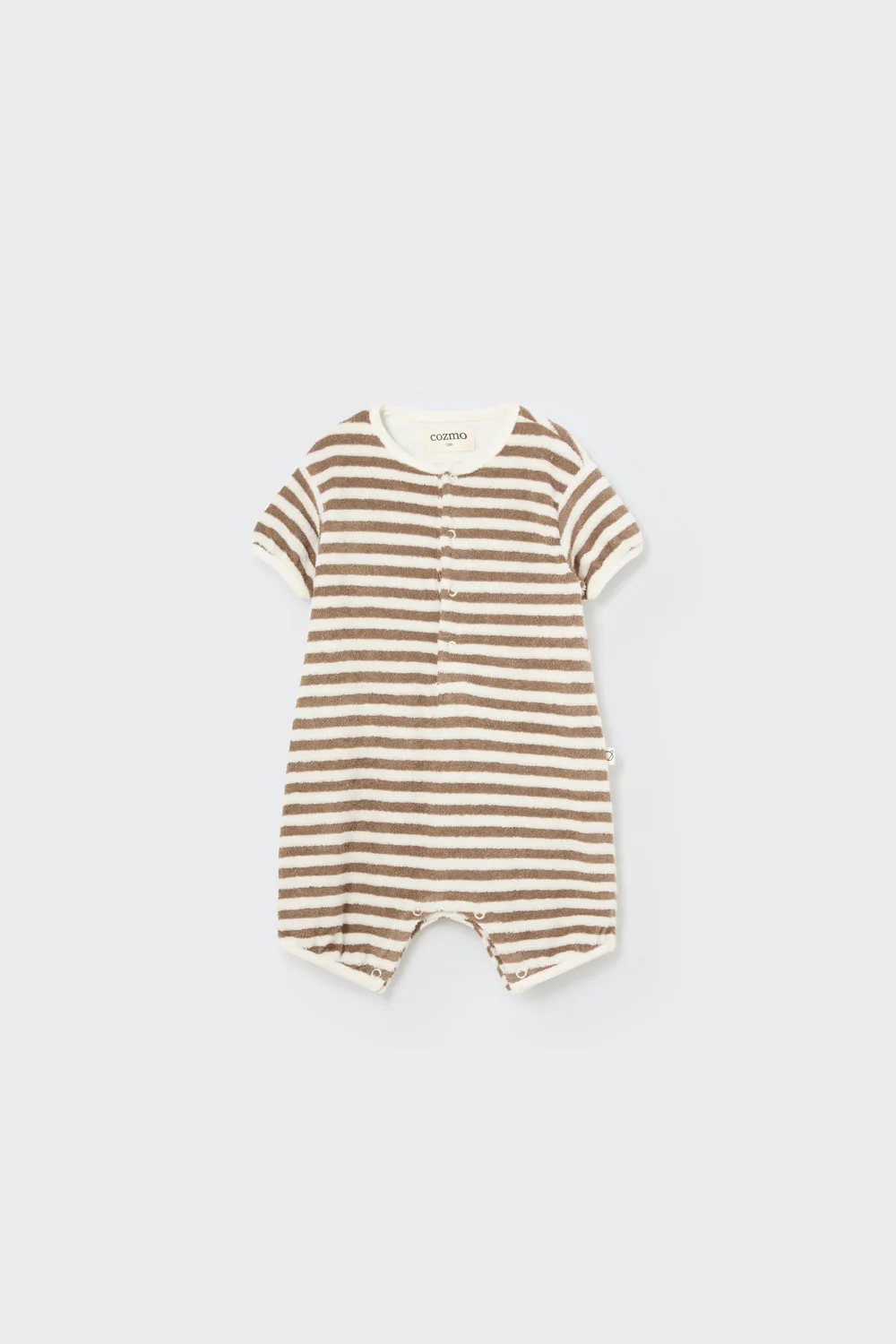 ORGANIC STRIPED TOWELING BABY JUMPSUIT - LUC - Image 6
