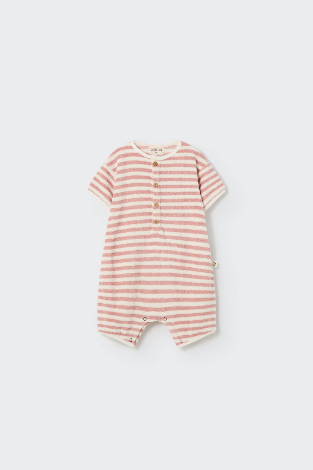 ORGANIC STRIPED TOWELING BABY JUMPSUIT - LUC - Image 7