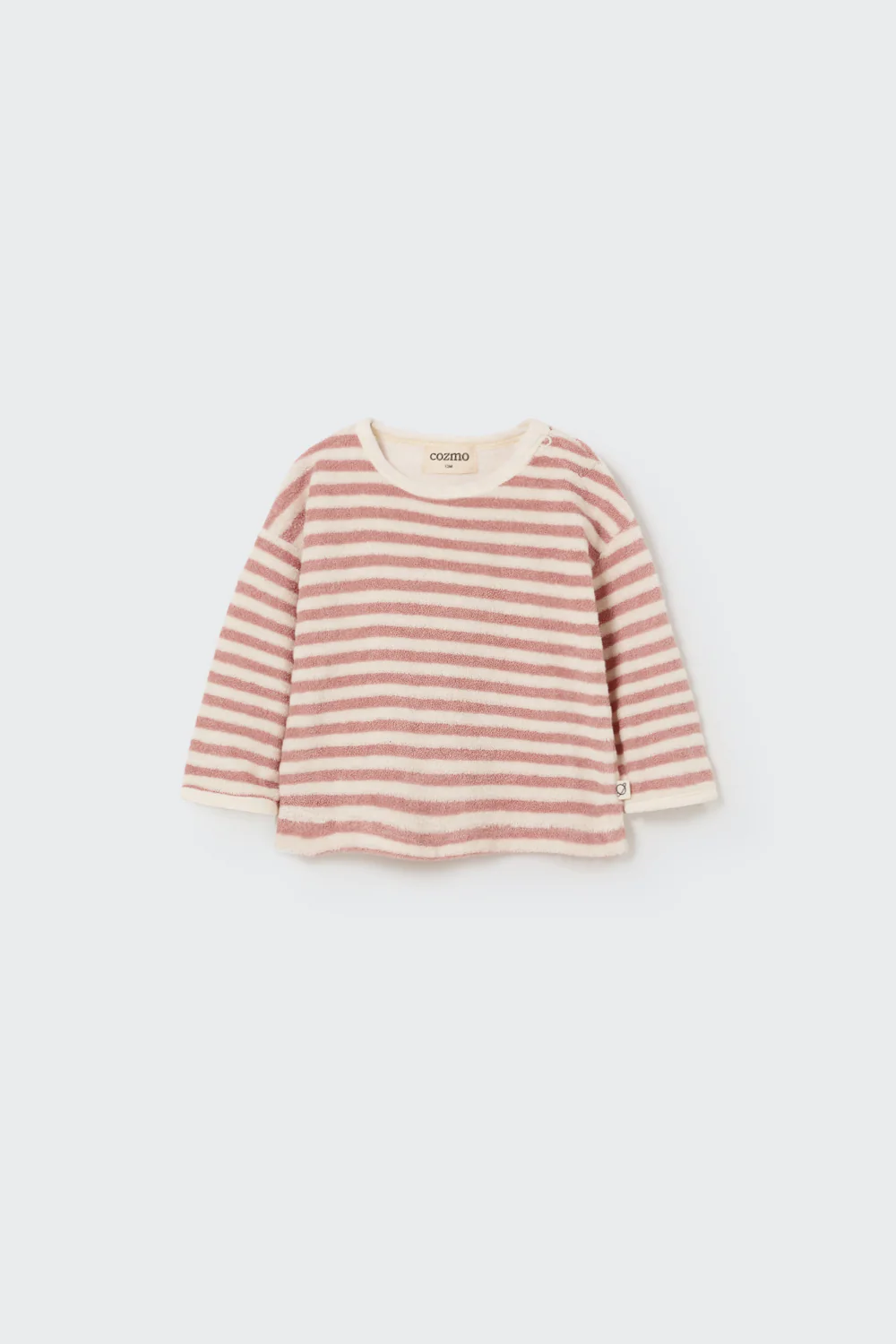 ORGANIC STRIPED TOWELING BABY SWEATSHIRT - GAEL - Image 5