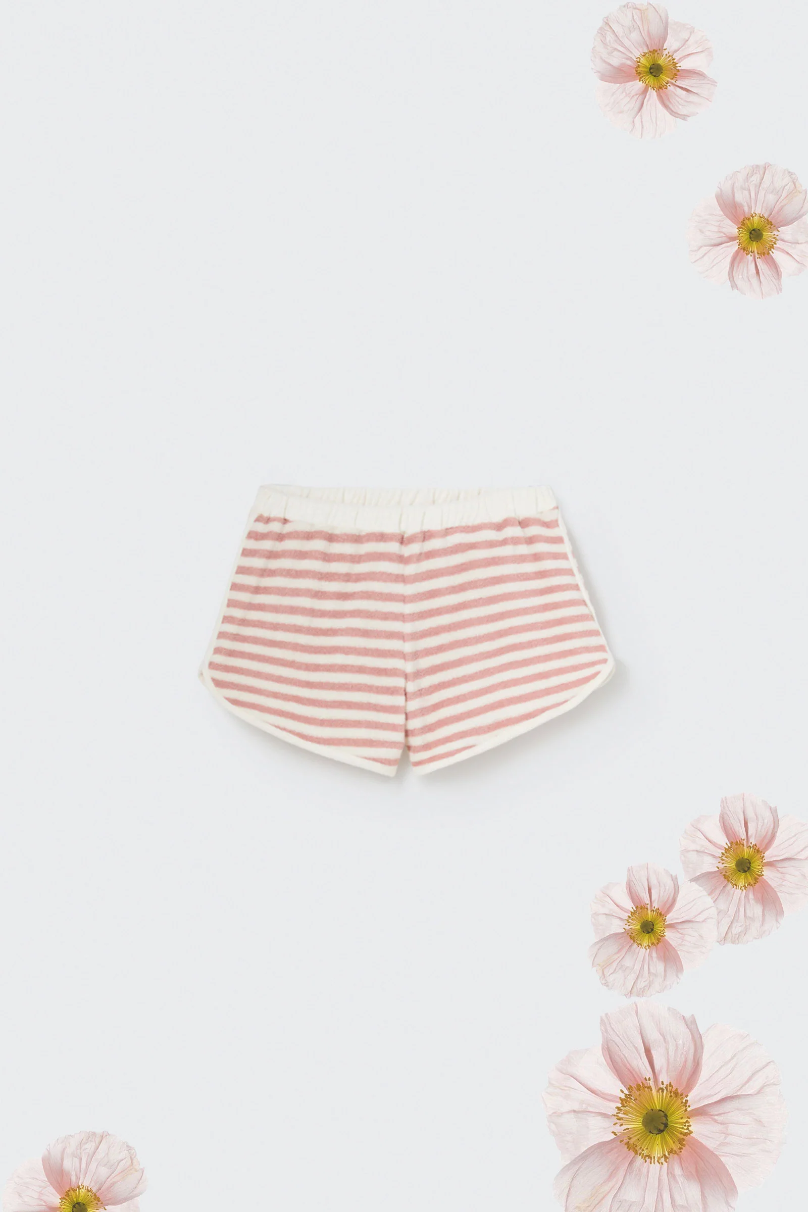 ORGANIC STRIPED TOWELING SHORTS - ELIO - Image 4