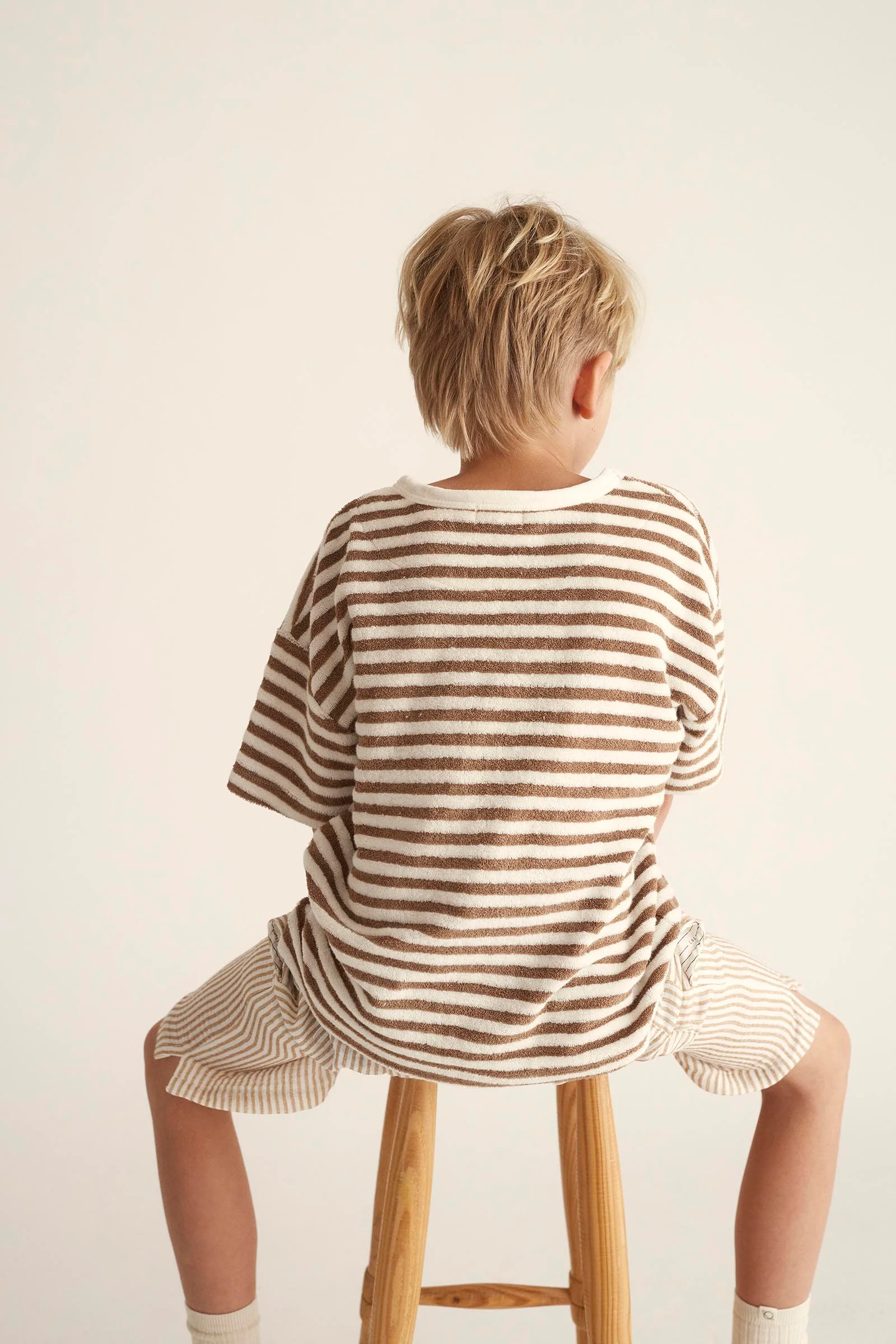 ORGANIC STRIPED TOWELING T-SHIRT - ENEA - Image 3