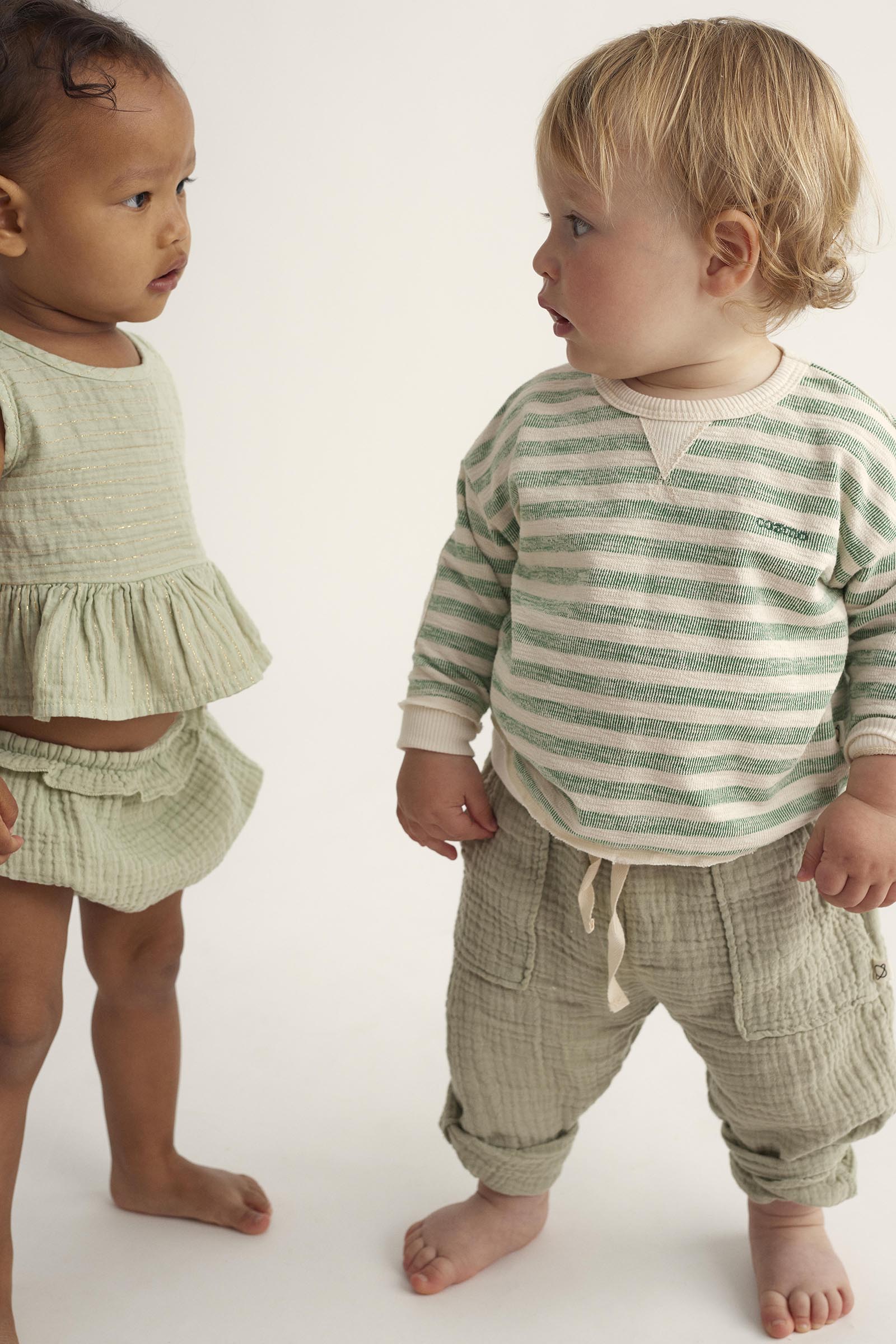 ORGANIC STRIPES BABY SWEATSHIRT - THIAGO - Image 4