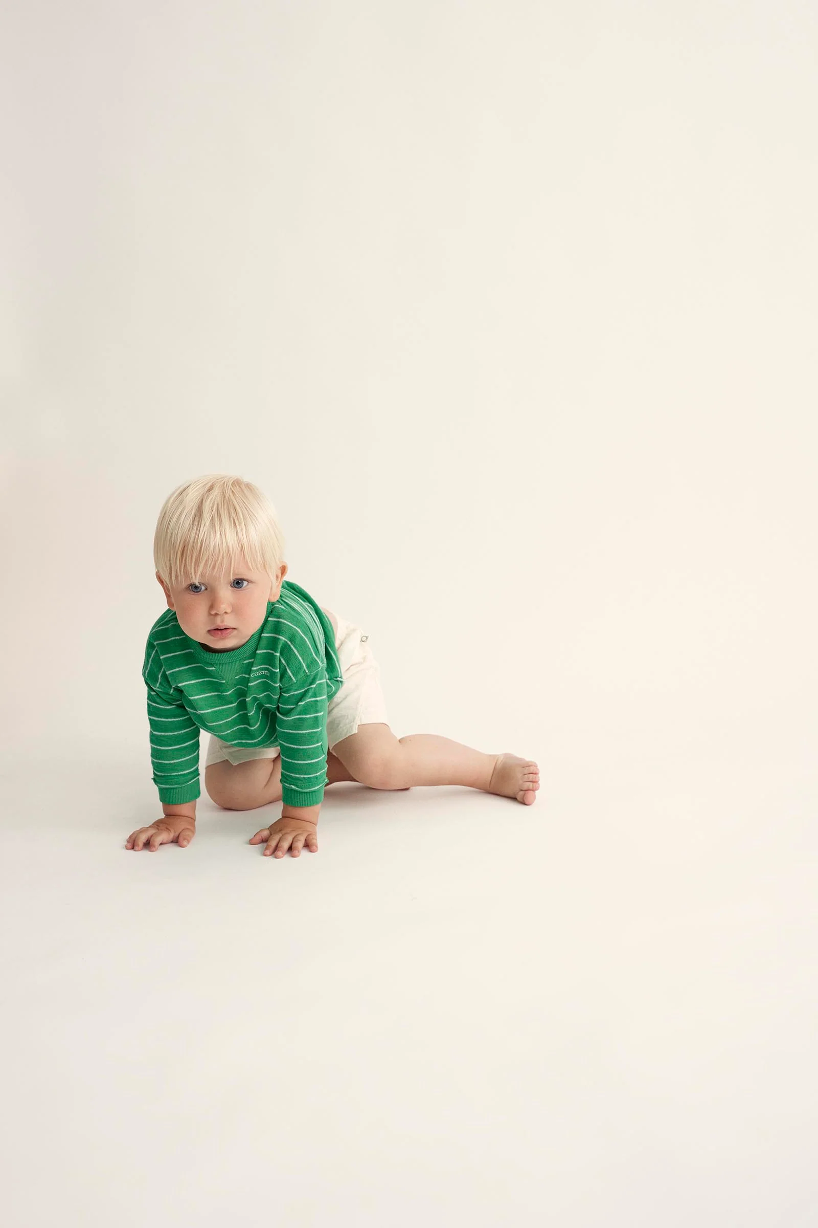 ORGANIC STRIPES BABY SWEATSHIRT - THIAGO - Image 3