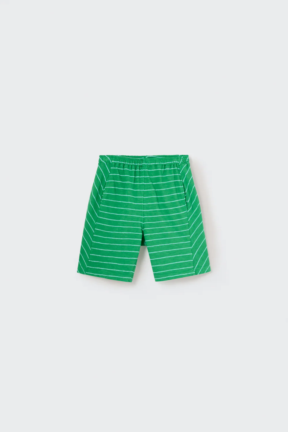 ORGANIC STRIPES BERMUDA SHORTS - SAINT
