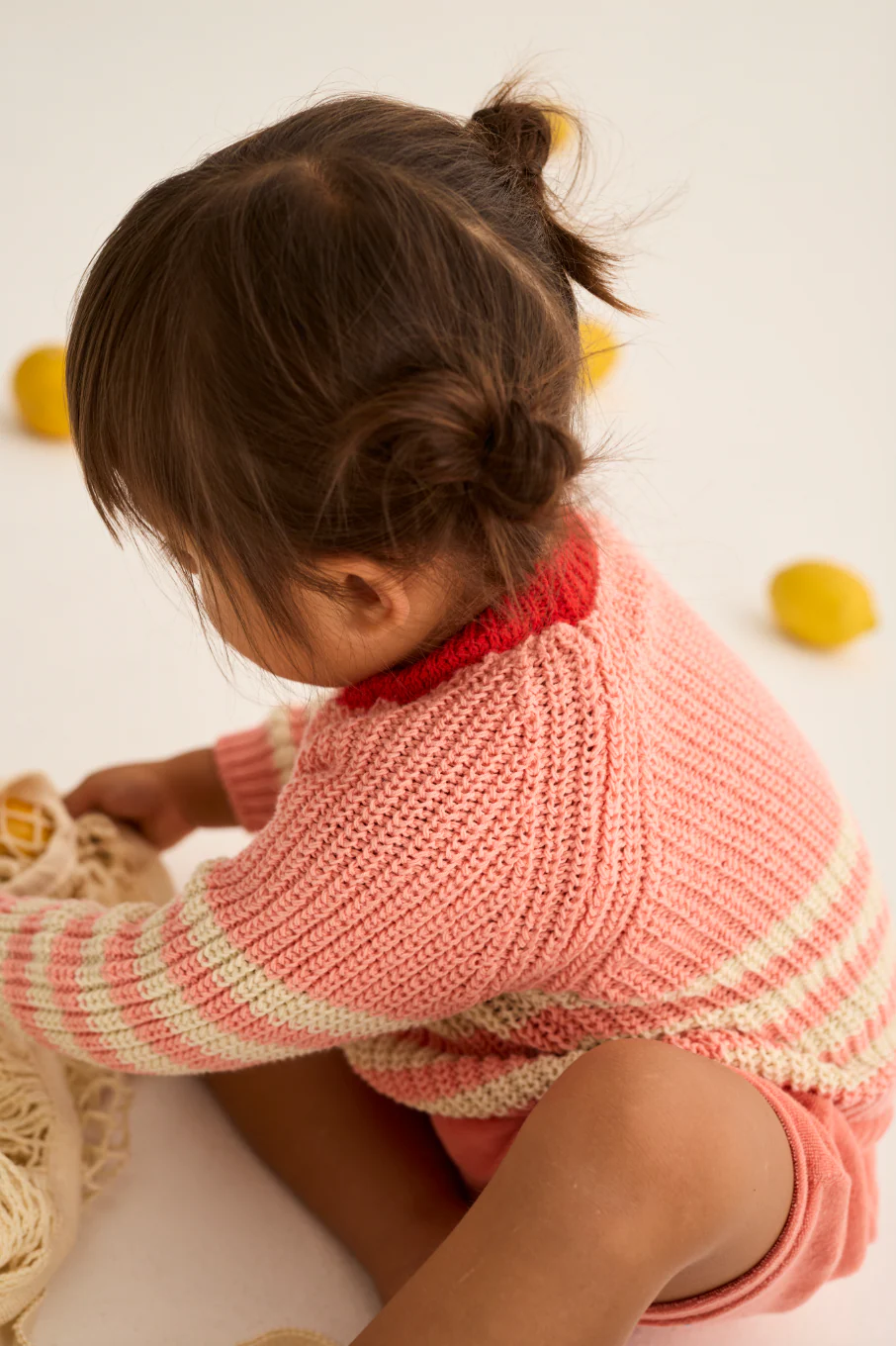 Pearled Stitch Tricot Baby Sweater - Image 6