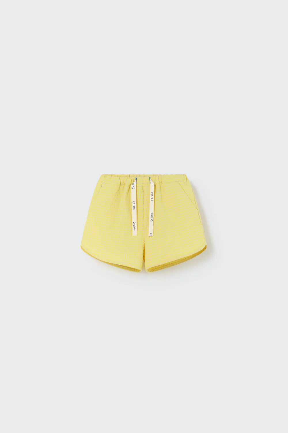 RECYCLED GINGHAM BABY SHORTS - JULIUS - Image 2