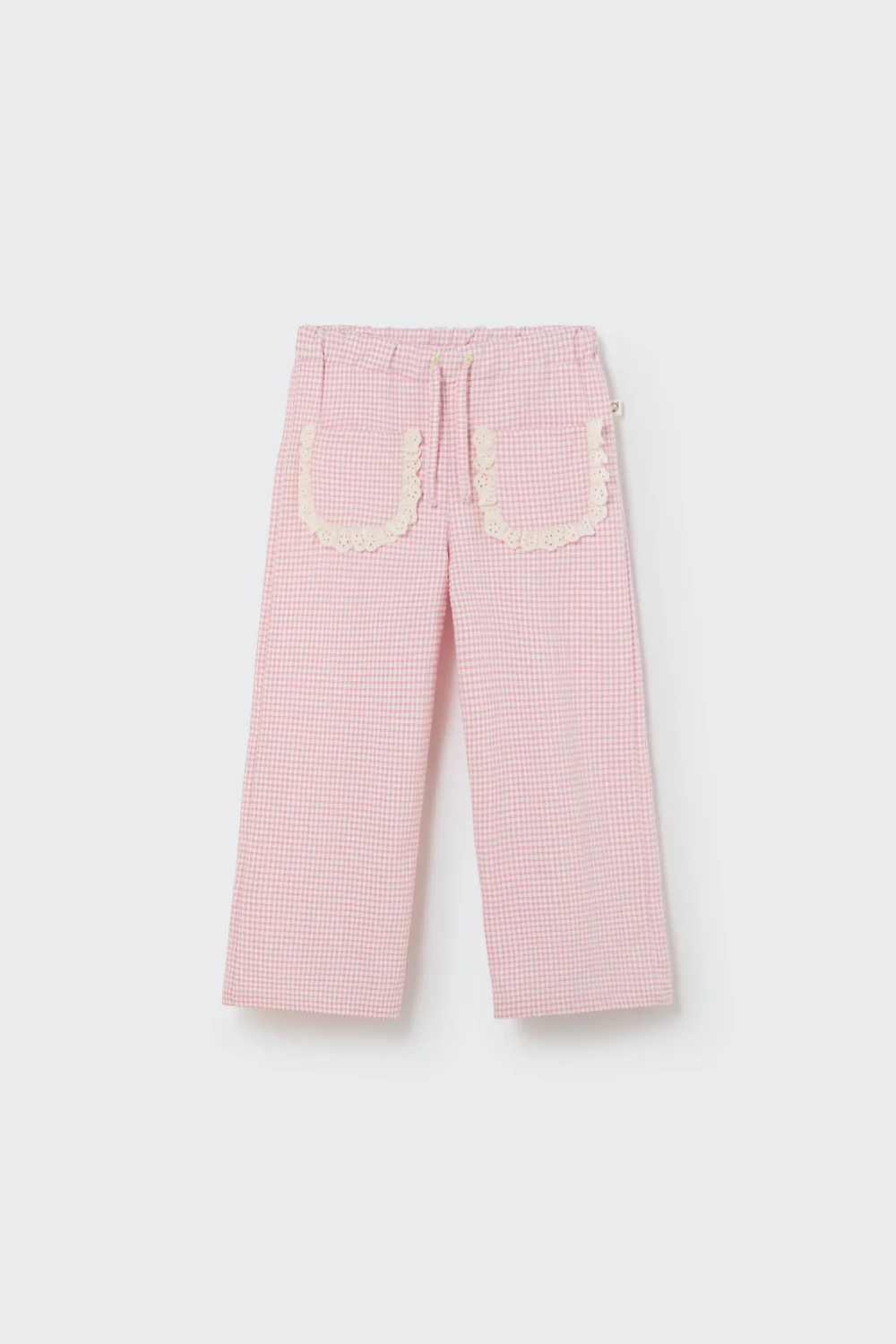 RECYCLED GINGHAM PANTS - CLEA - Image 5