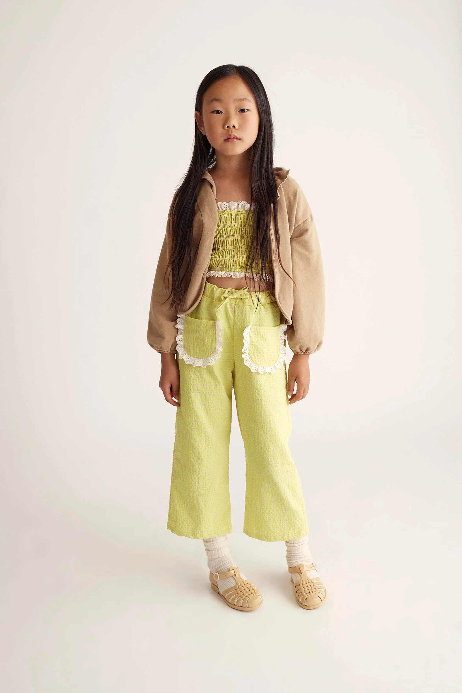 RECYCLED GINGHAM TOP - MERY - Image 4