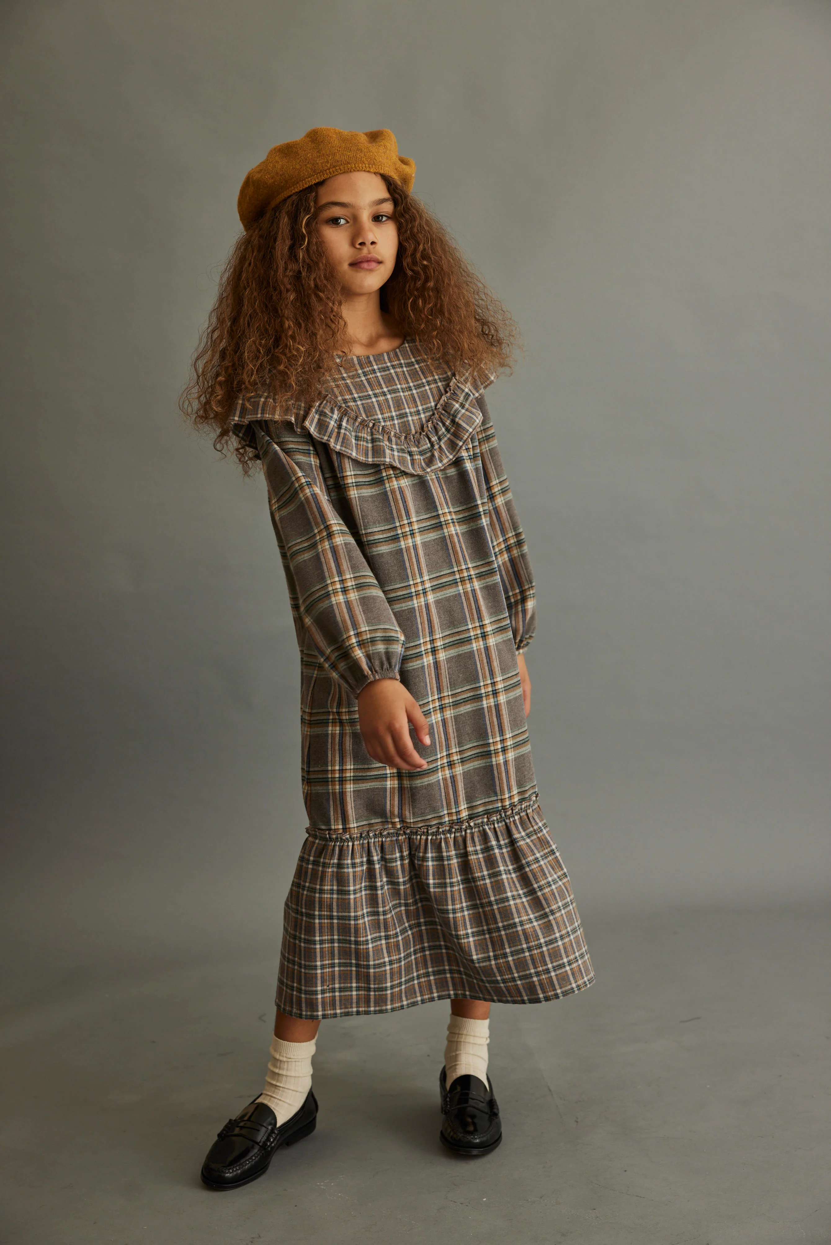 RECYCLED PLAID DRESS - Image 2