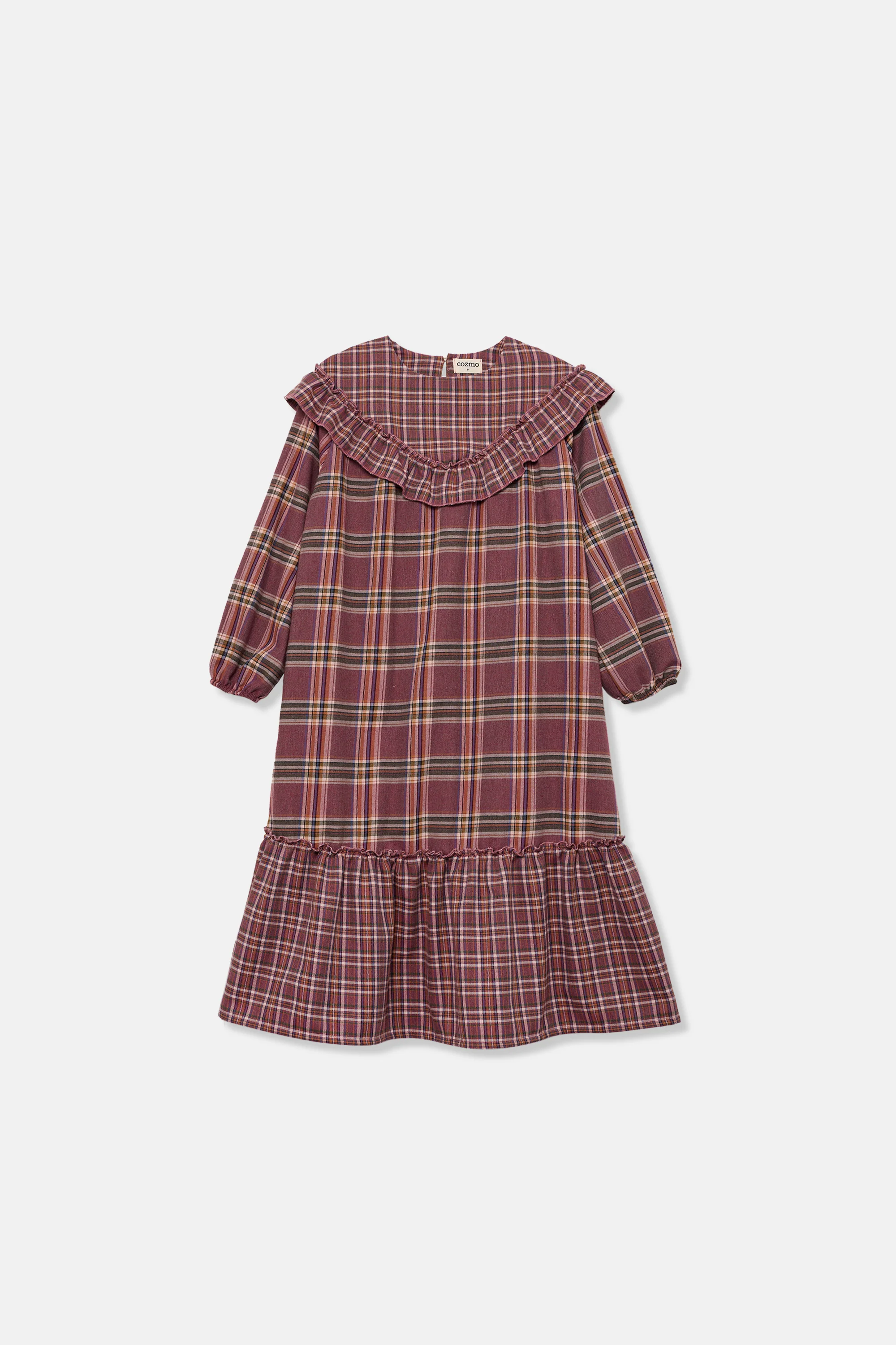 RECYCLED PLAID DRESS - Image 6