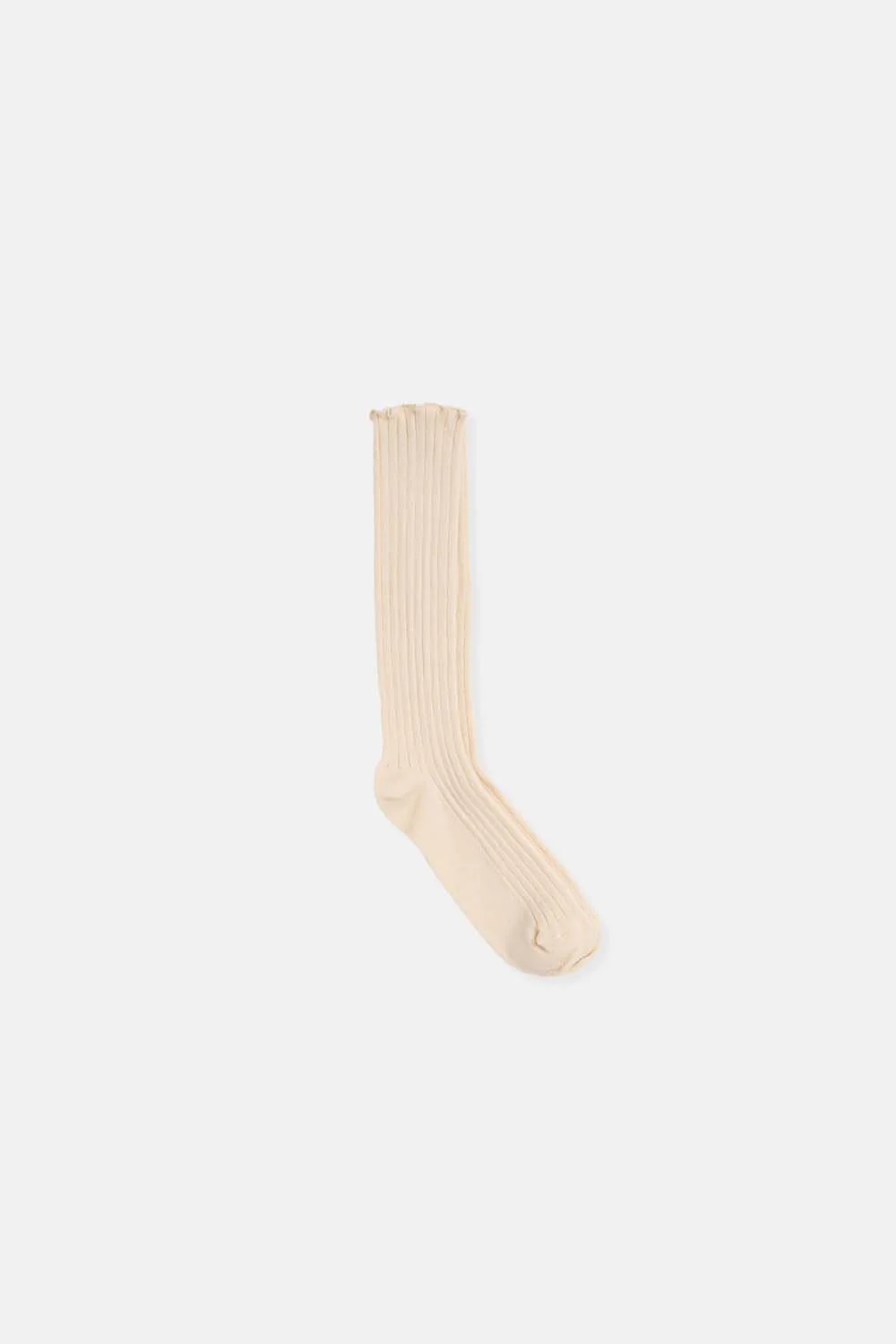 ORGANIC RIB-KNIT RUFFLE SOCKS - Image 3
