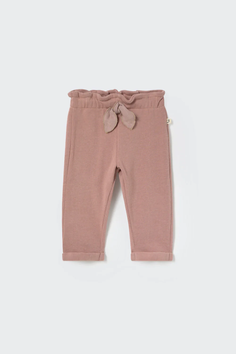 Soft Brushed Knit Bow Baby Pants - Sicilia - Image 2