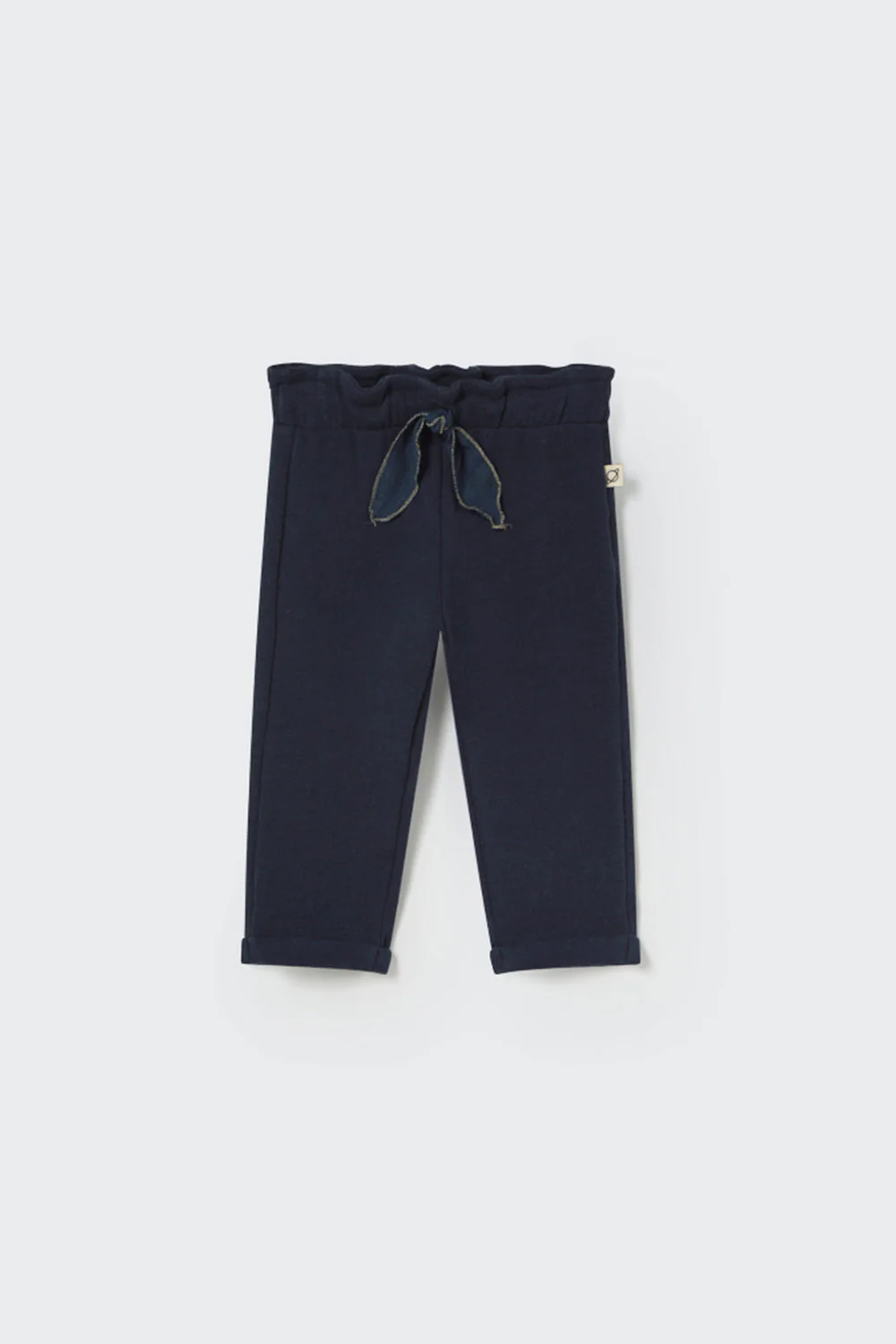 Soft Brushed Knit Bow Baby Pants - Sicilia