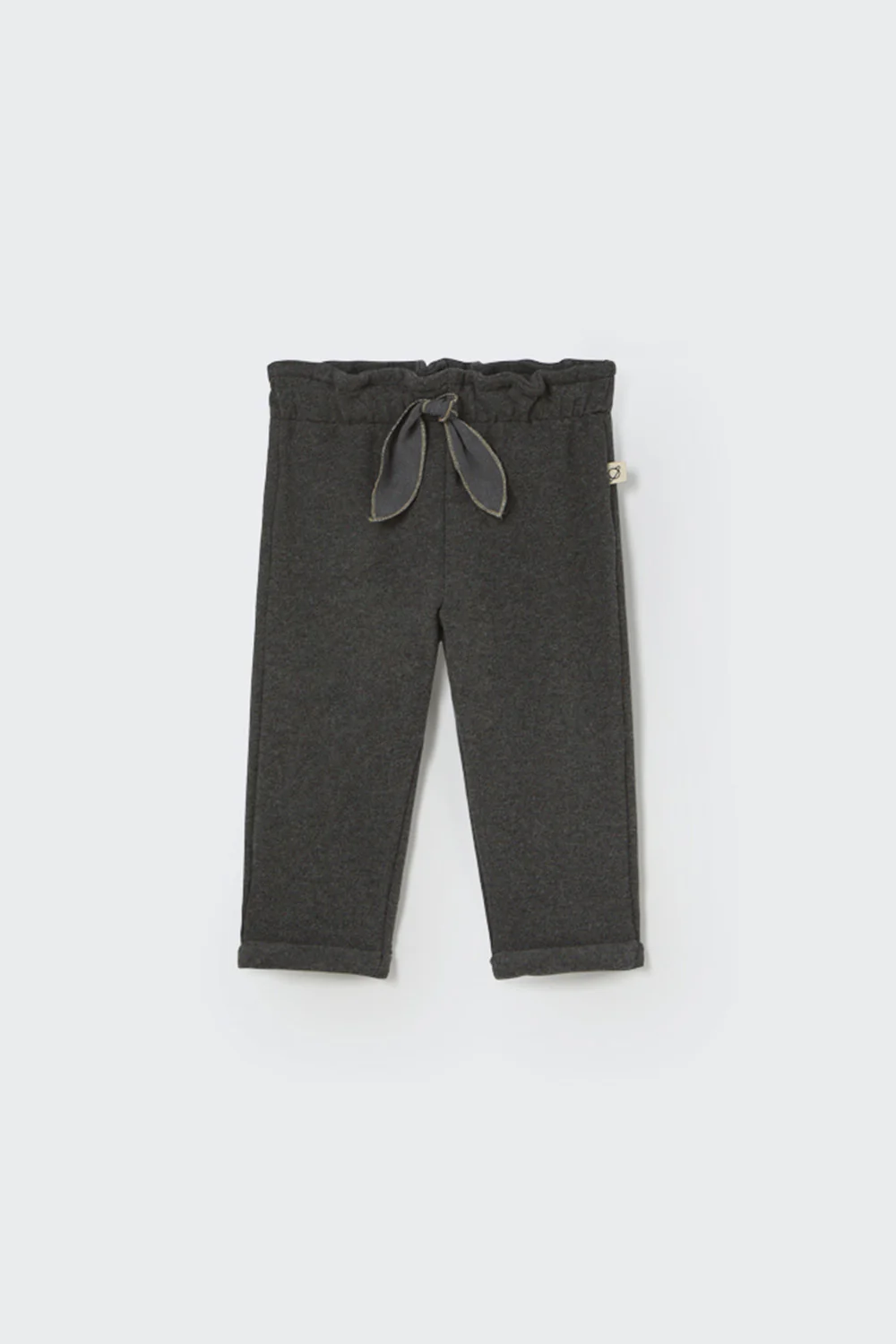 Soft Brushed Knit Bow Baby Pants - Sicilia - Image 2