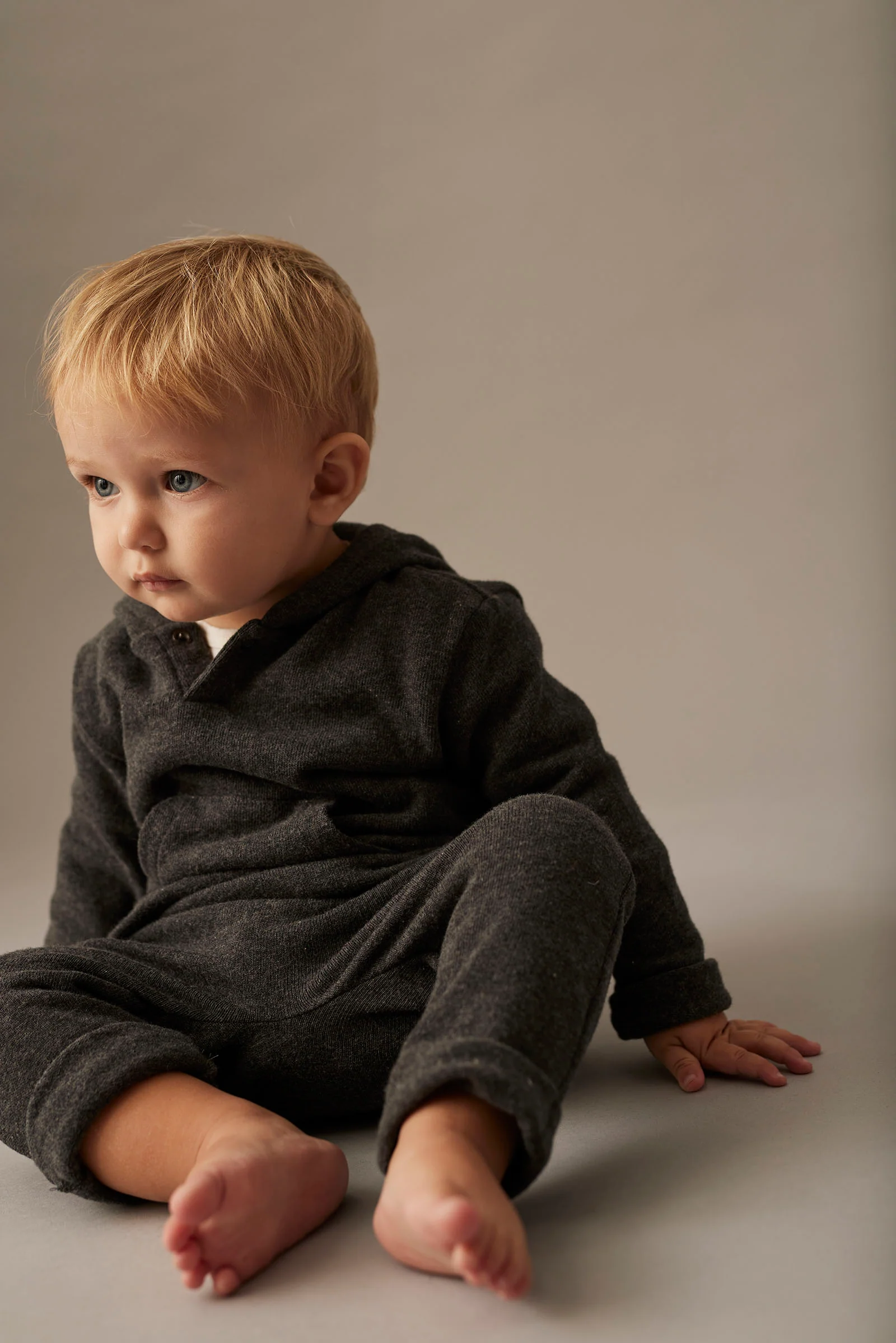 Soft Brushed Knit Hooded Baby Sweater - Hanoi - Image 4