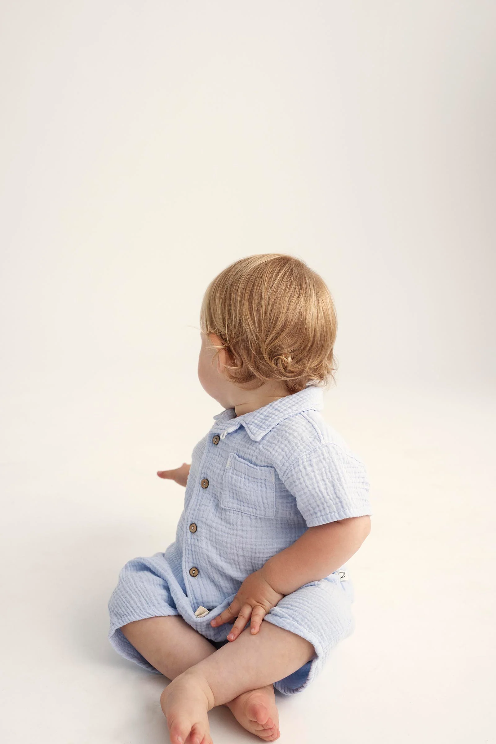 SOFT GAUZE BABY SHORT SLEEVES SHIRT - ABEL - Image 5