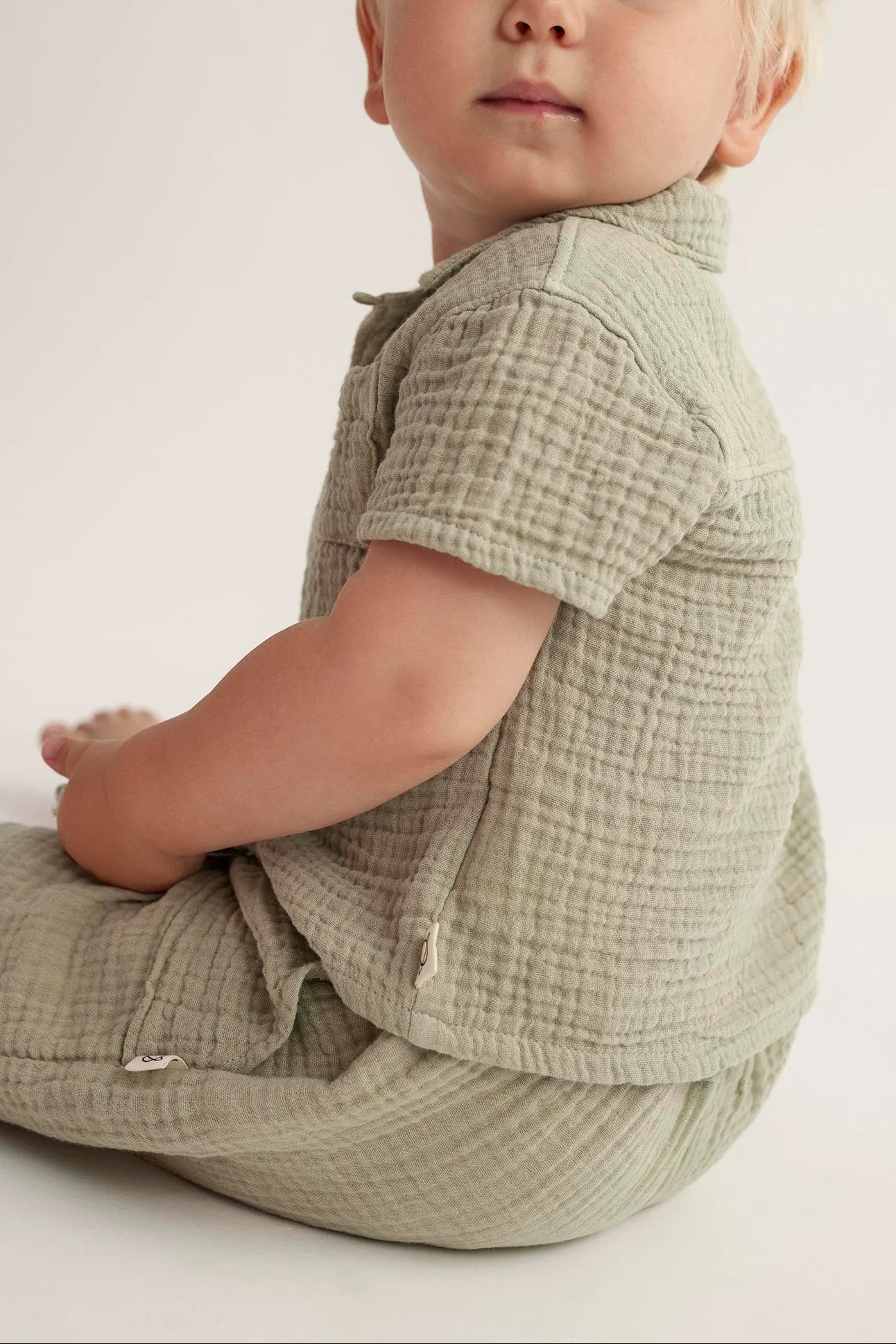 SOFT GAUZE BABY SHORT SLEEVES SHIRT - ABEL - Image 8