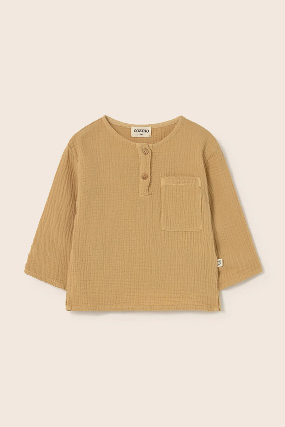 Soft Gauze Cotton Long Sleeves Baby Shirt - Image 5