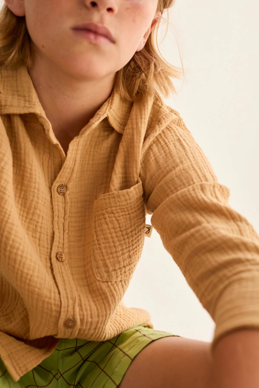 Soft Gauze Cotton Long Sleeves Shirt - Image 9
