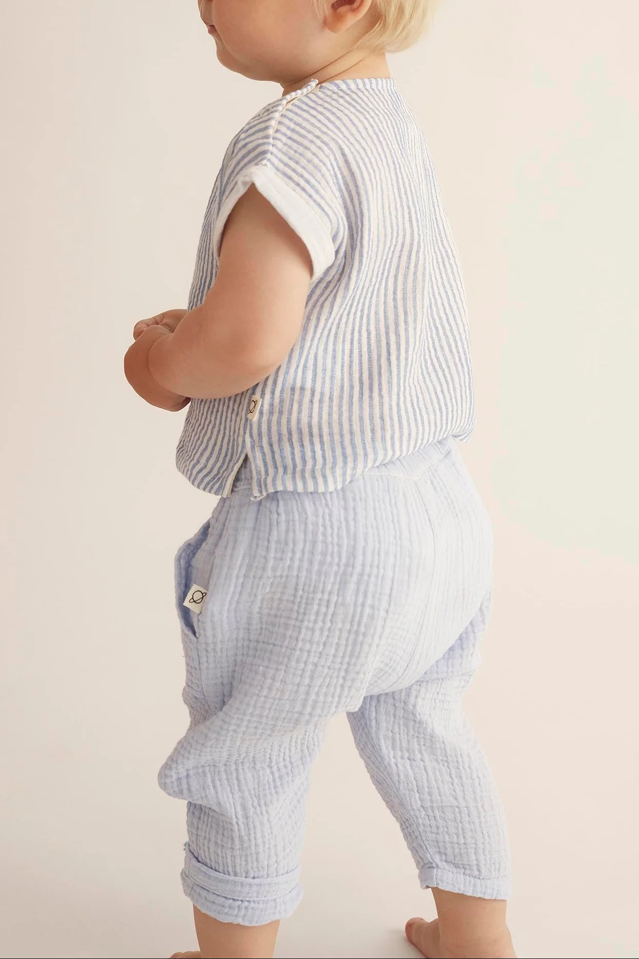 SOFT GAUZE BABY PANTS - MARIO - Image 3