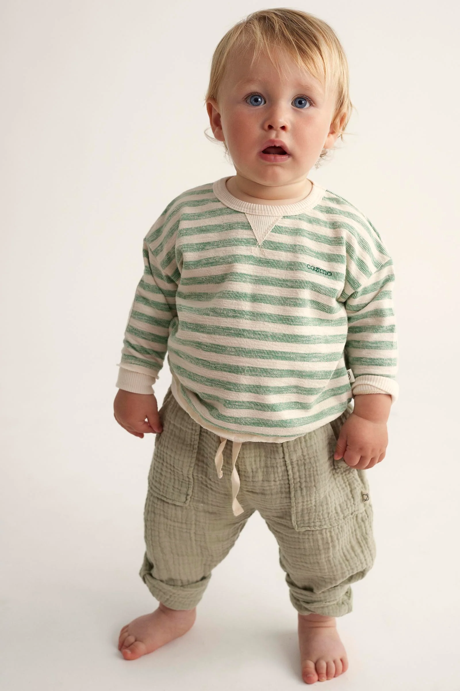 SOFT GAUZE BABY PANTS - MARIO - Image 5