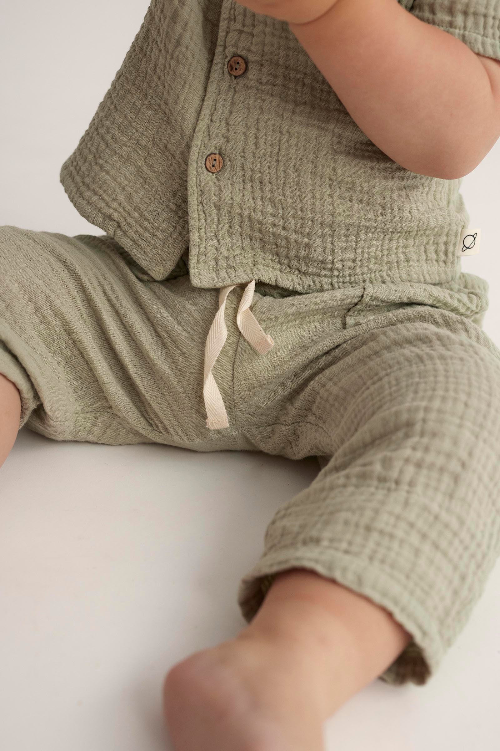 SOFT GAUZE BABY PANTS - MARIO - Image 6