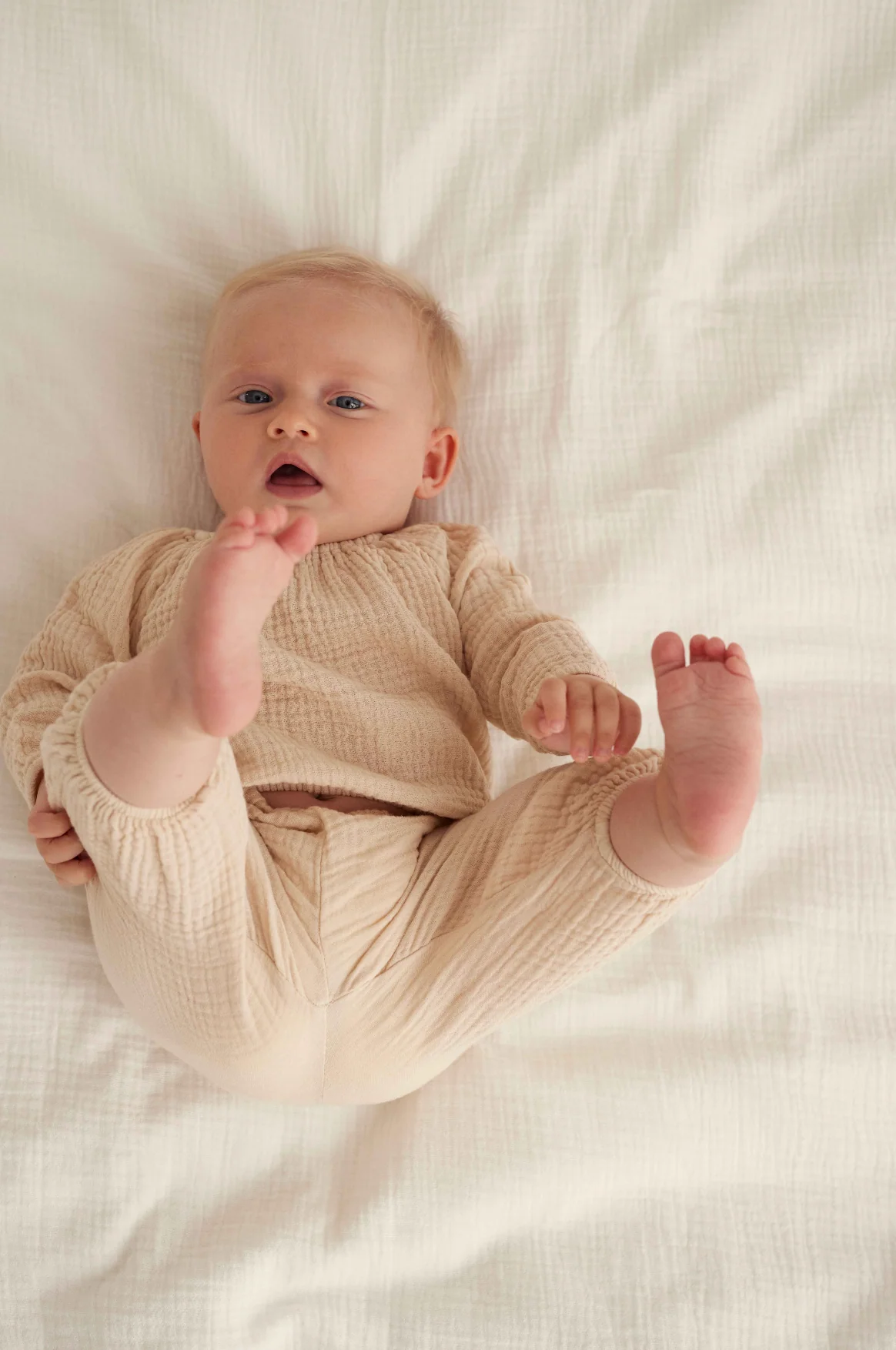 SOFT GAUZE NEWBORN PANTS - SOL - Image 3