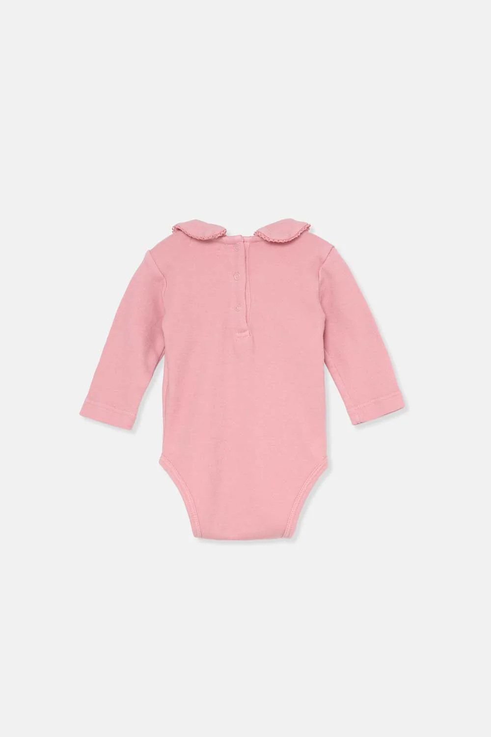 SOFT JERSEY NEWBORN LACE BODYSUIT - Image 2