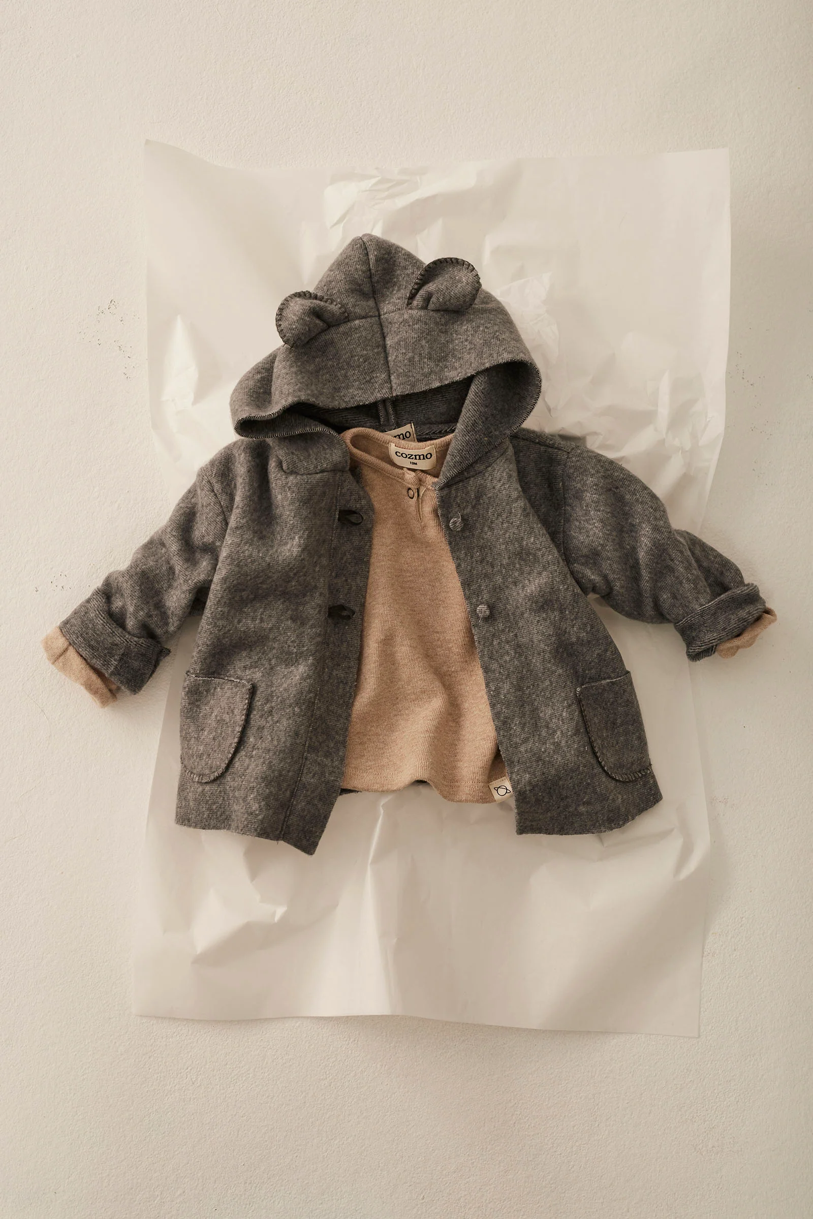 Soft Mélange Bamboo Baby Coat - Tunis - Image 4