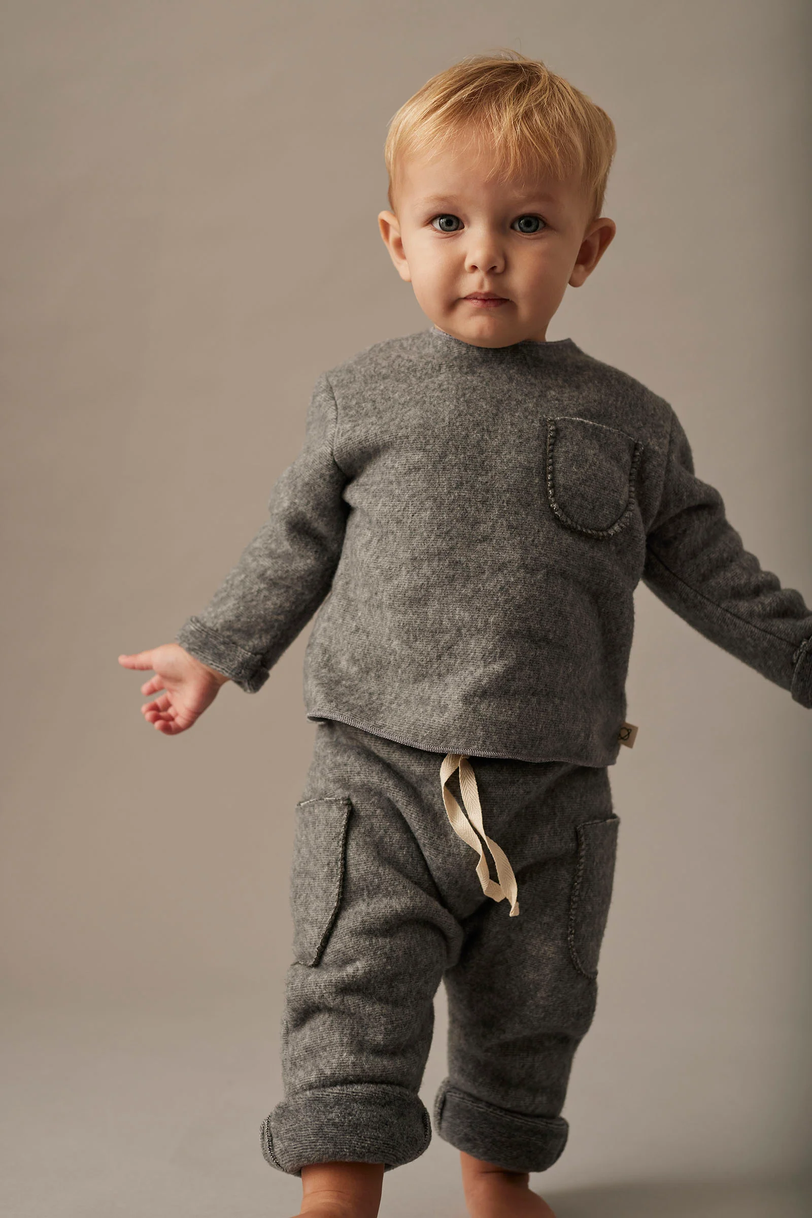 Soft Mélange Bamboo Baby Pants - Porto - Image 3