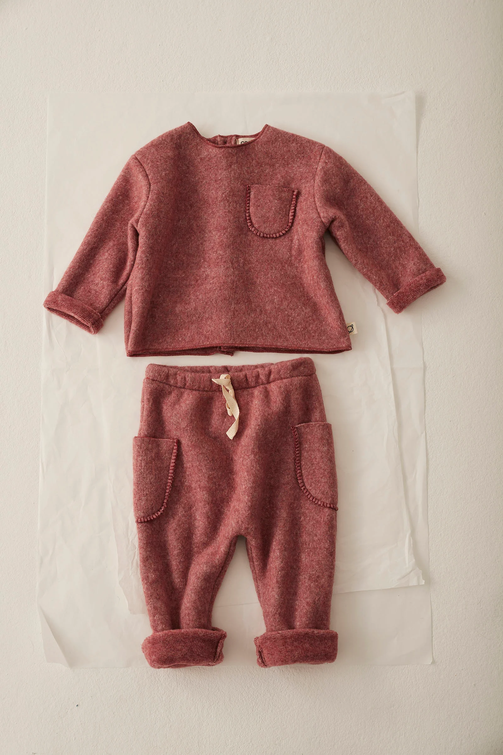 Soft Mélange Bamboo Baby Sweater - Lagos - Image 2