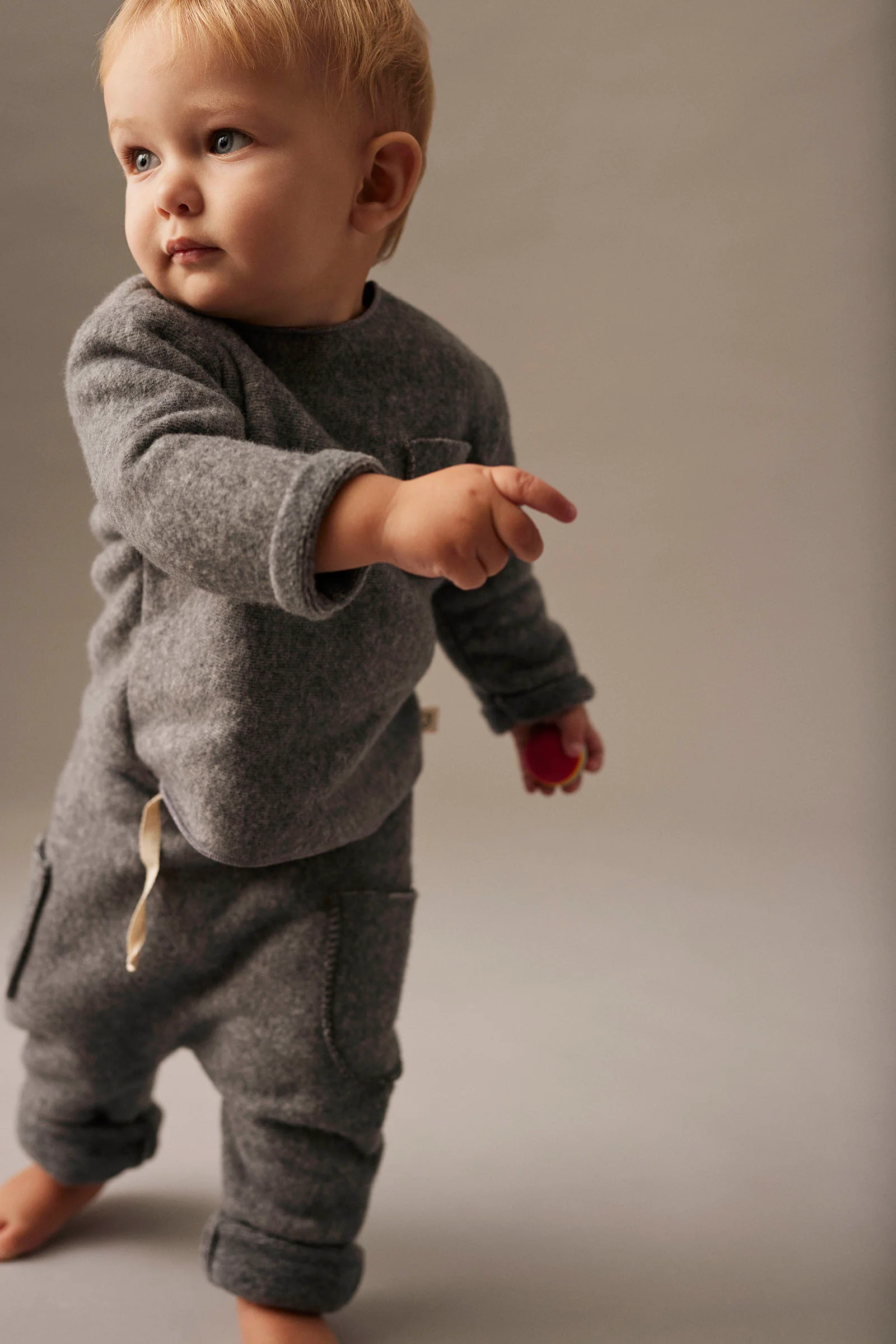 Soft Mélange Bamboo Baby Sweater - Lagos - Image 3