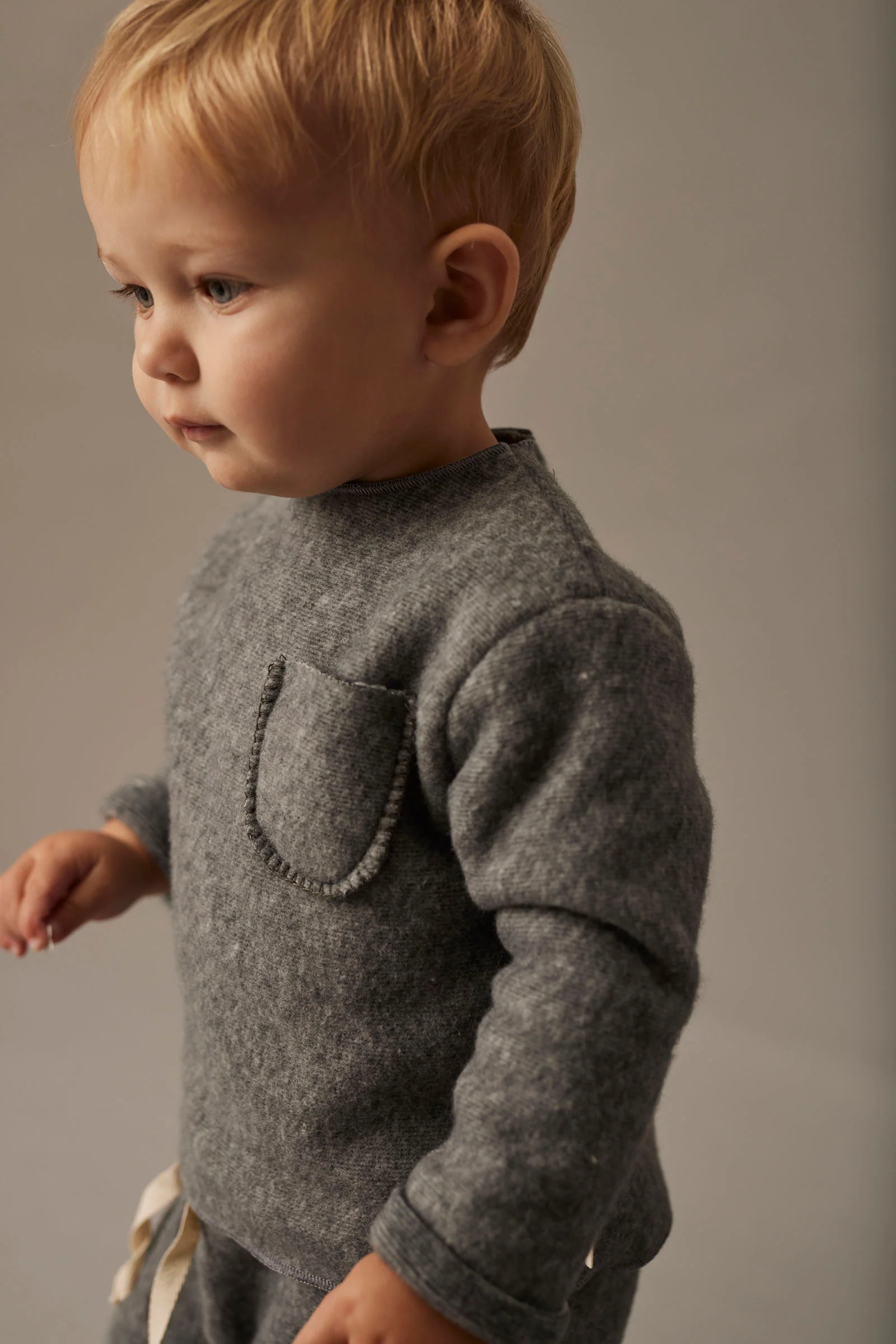 Soft Mélange Bamboo Baby Sweater - Lagos - Image 4