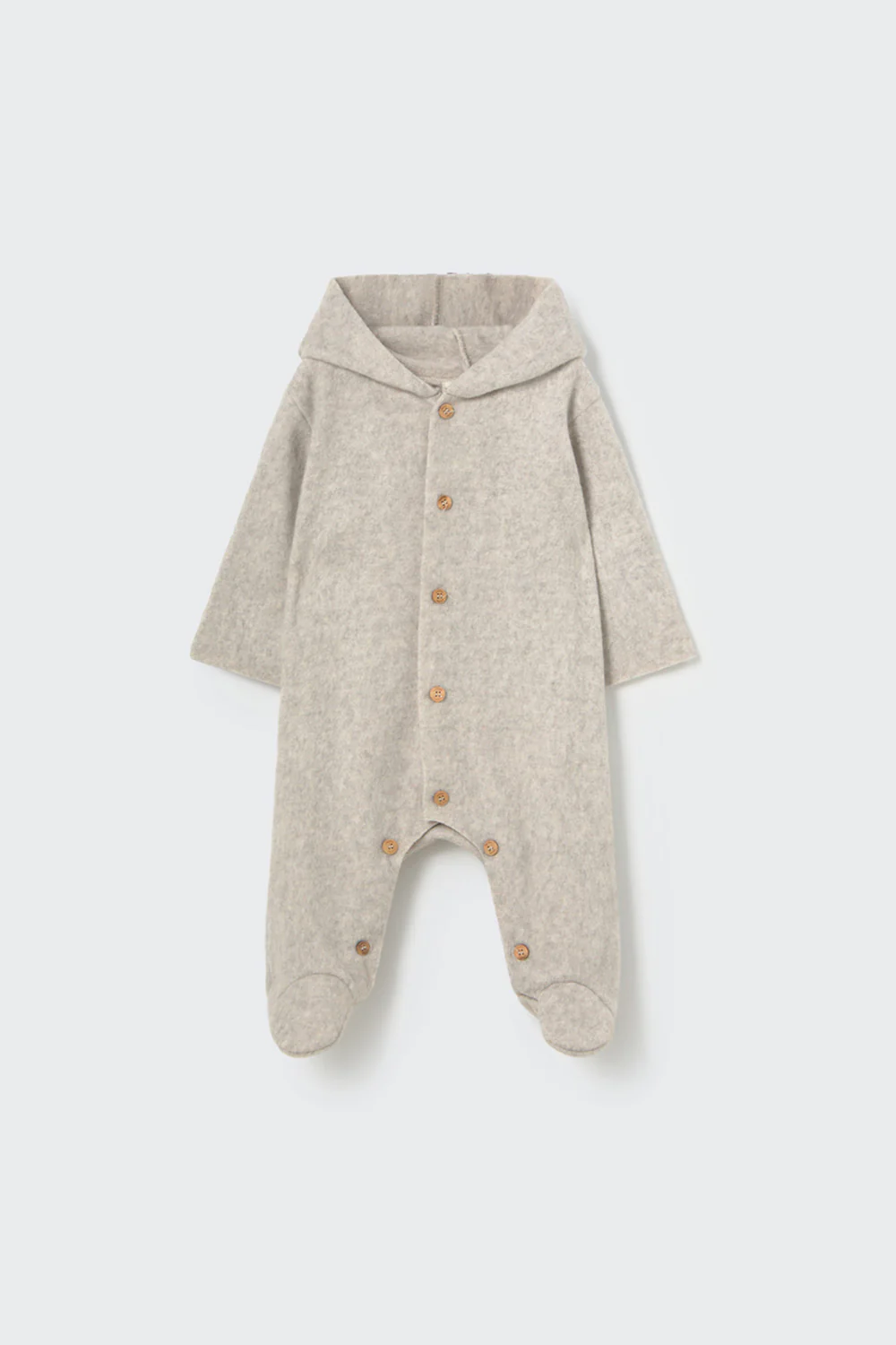 Soft Mélange Bamboo Newborn Bearsuit - Jade