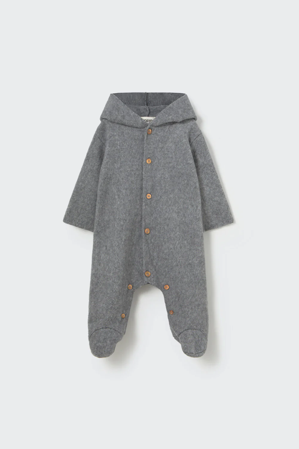 Soft Mélange Bamboo Newborn Bearsuit - Jade - Image 3