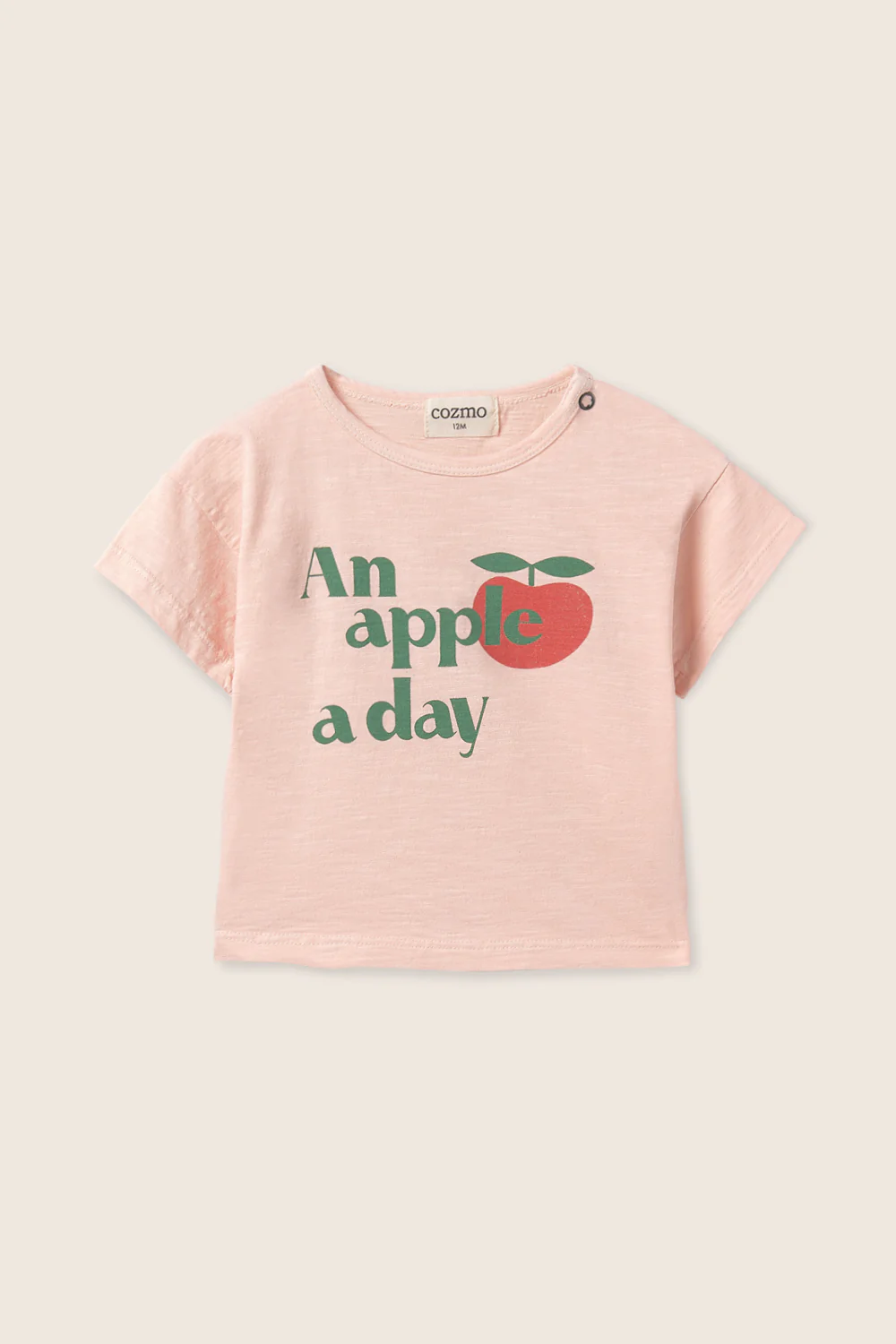 Soft Slub Cotton Print Baby T-Shirt Apple - Image 10