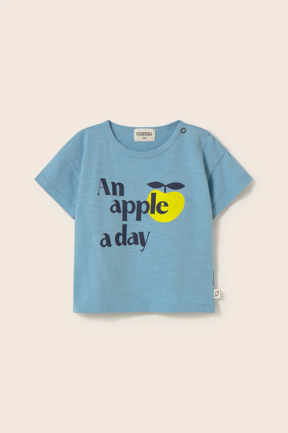 Soft Slub Cotton Print Baby T-Shirt Apple - Image 4