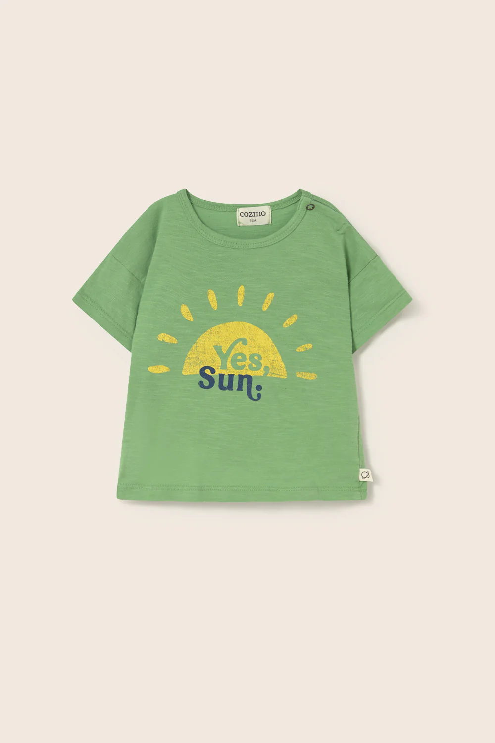 Soft Slub Cotton Print Baby T-Shirt Sun - Image 2
