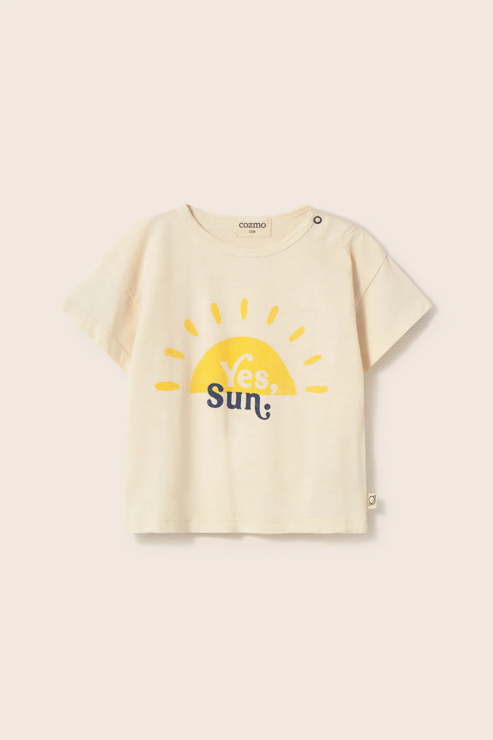 Soft Slub Cotton Print Baby T-Shirt Sun - Image 4