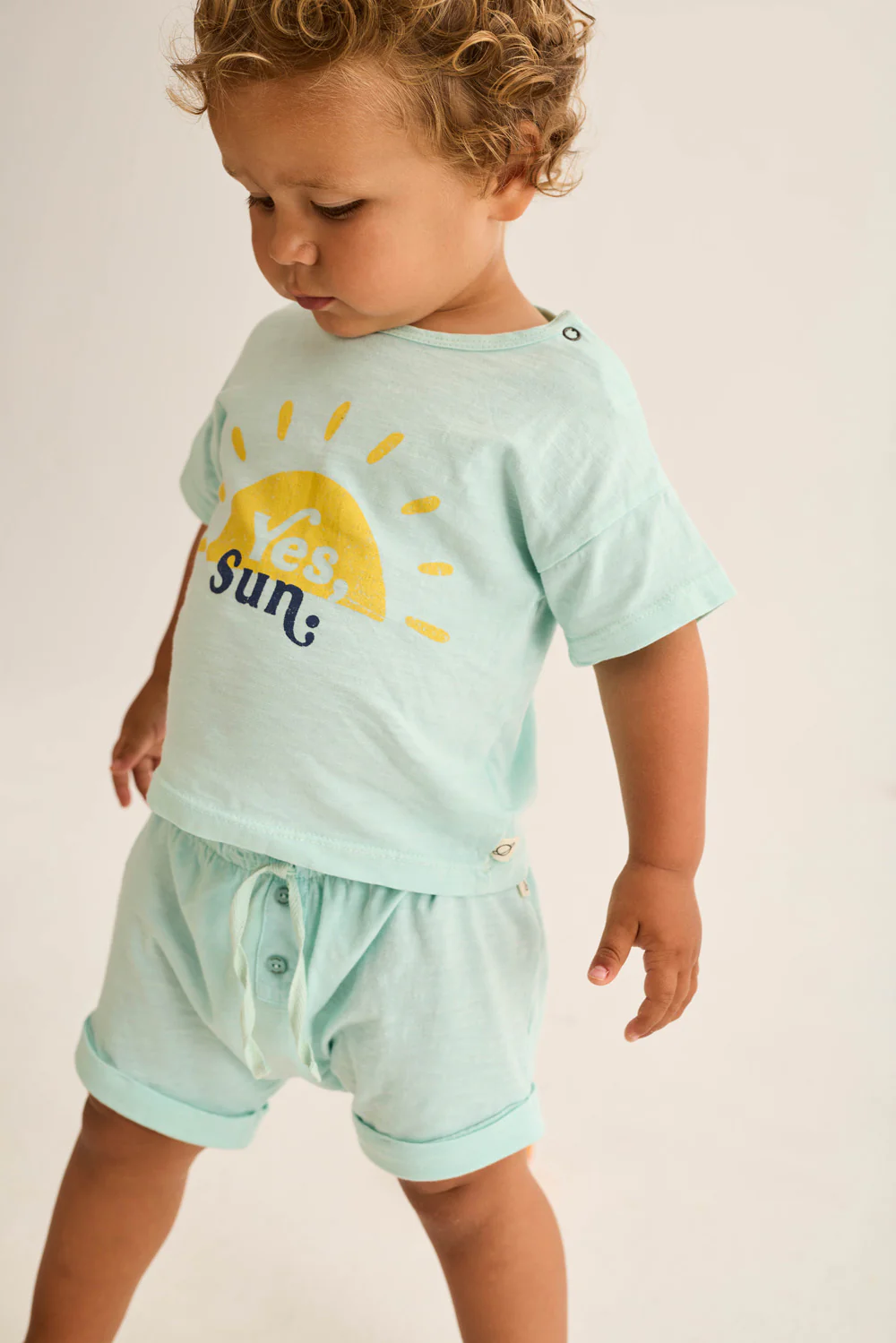 Soft Slub Cotton Print Baby T-Shirt Sun - Image 5