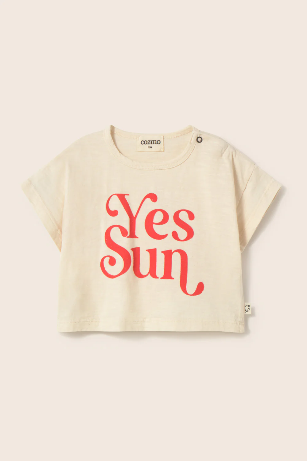Soft Slub Cotton Print Baby T-Shirt Yes Sun - Image 4