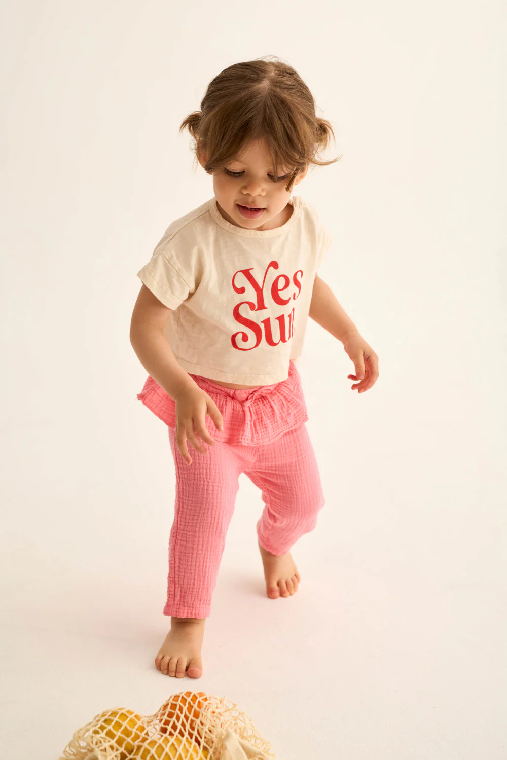 Soft Slub Cotton Print Baby T-Shirt Yes Sun - Image 7