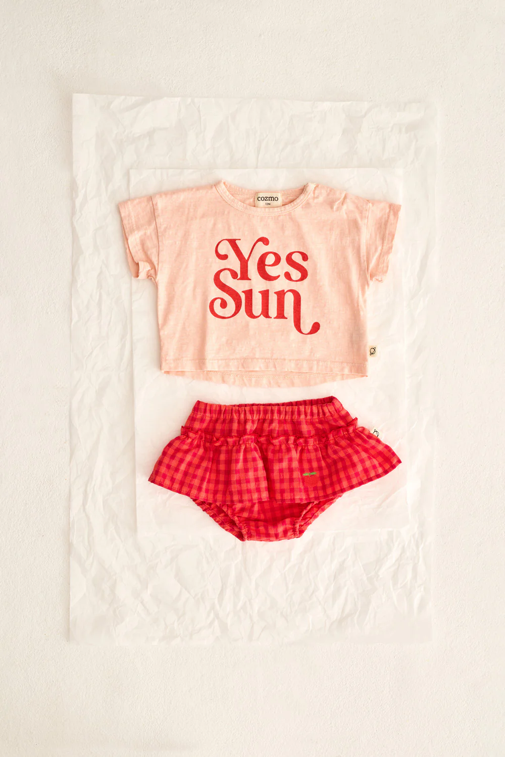 Soft Slub Cotton Print Baby T-Shirt Yes Sun - Image 9