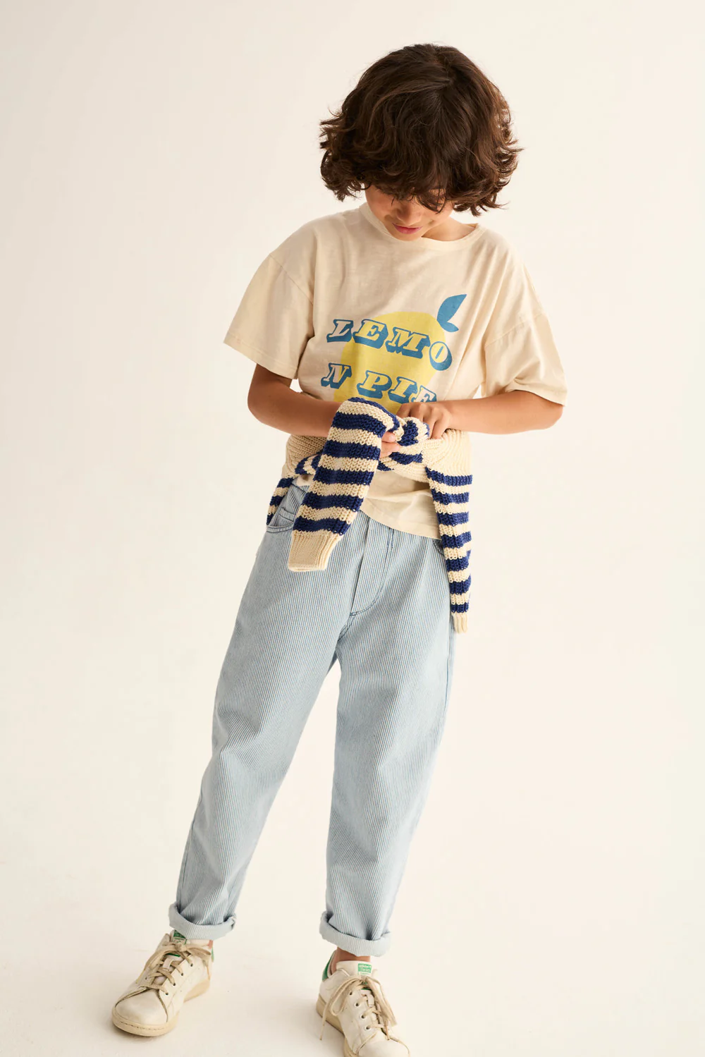Soft Slub Cotton Print T-Shirt Lemon Pie - Image 11