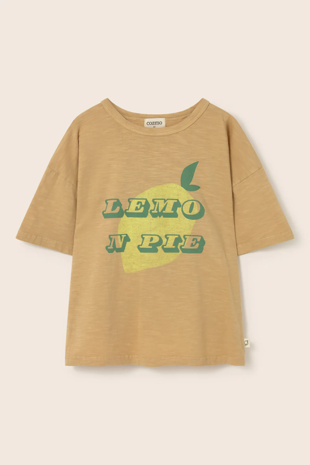 Soft Slub Cotton Print T-Shirt Lemon Pie - Image 4