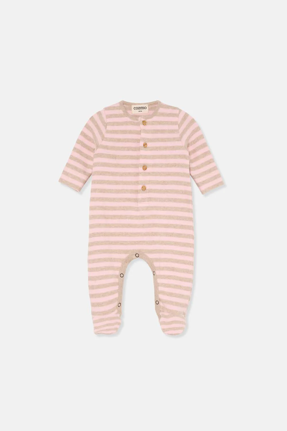 SOFT STRIPED NEWBORN JUMPSUIT - Image 3
